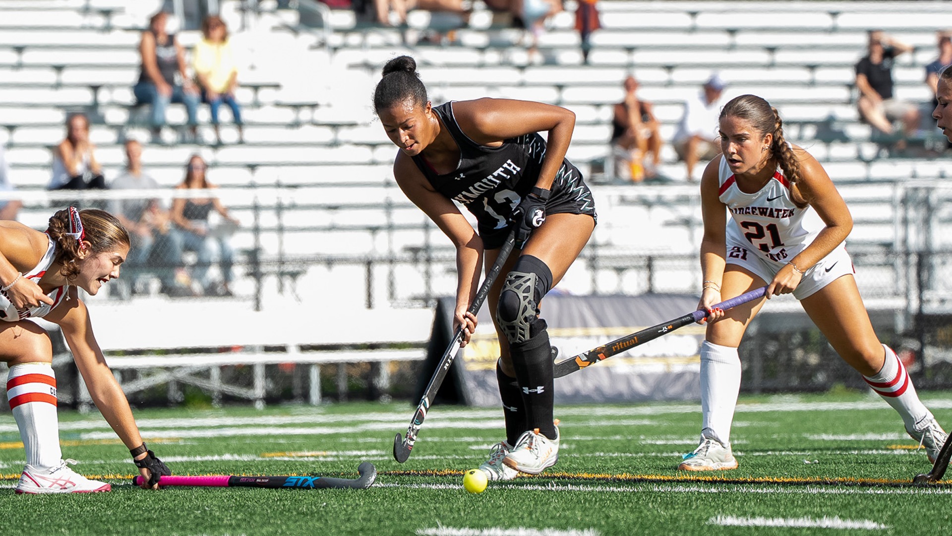 Jasmine Peterson works around a defender in a recent game.