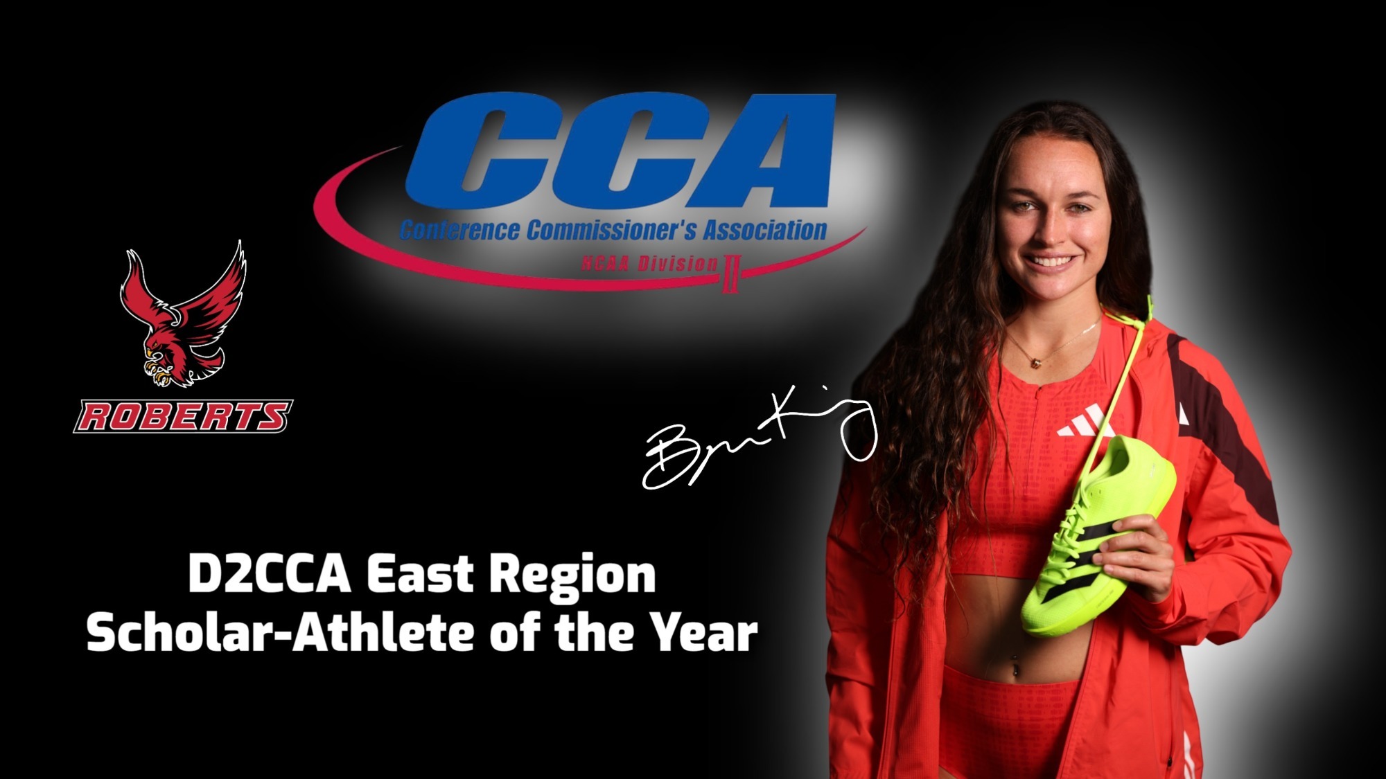 Brynn King D2CCA East Region Scholar-Athlete of the Year