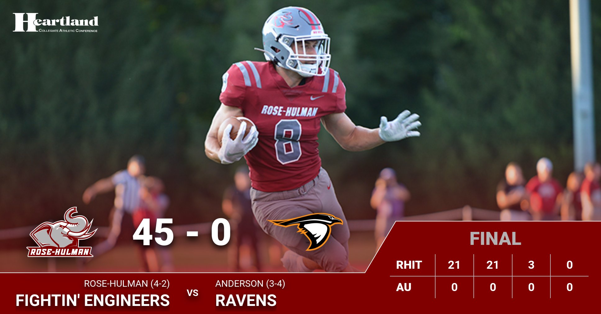 Offensive Onslaught, Defensive Shutout Lift RoseHulman Past Anderson