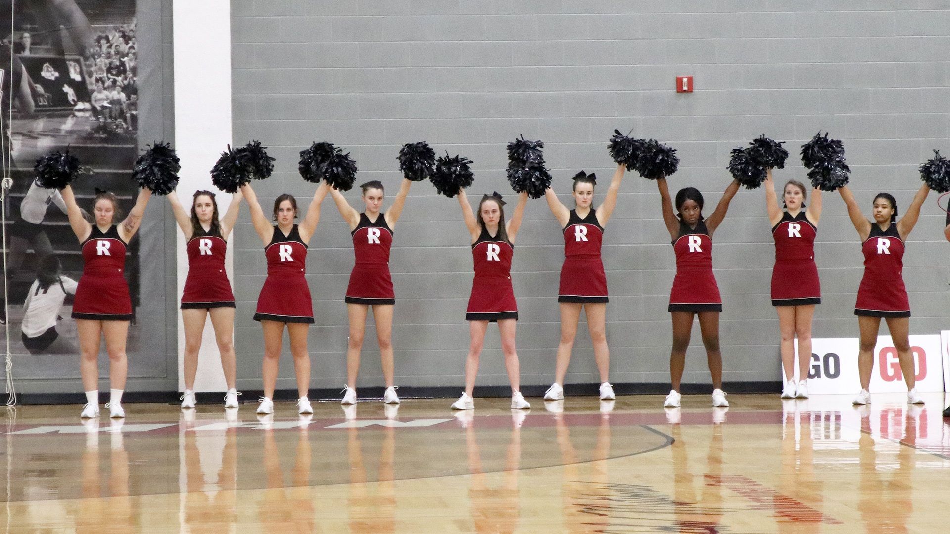 Cheer Team on Sidelines