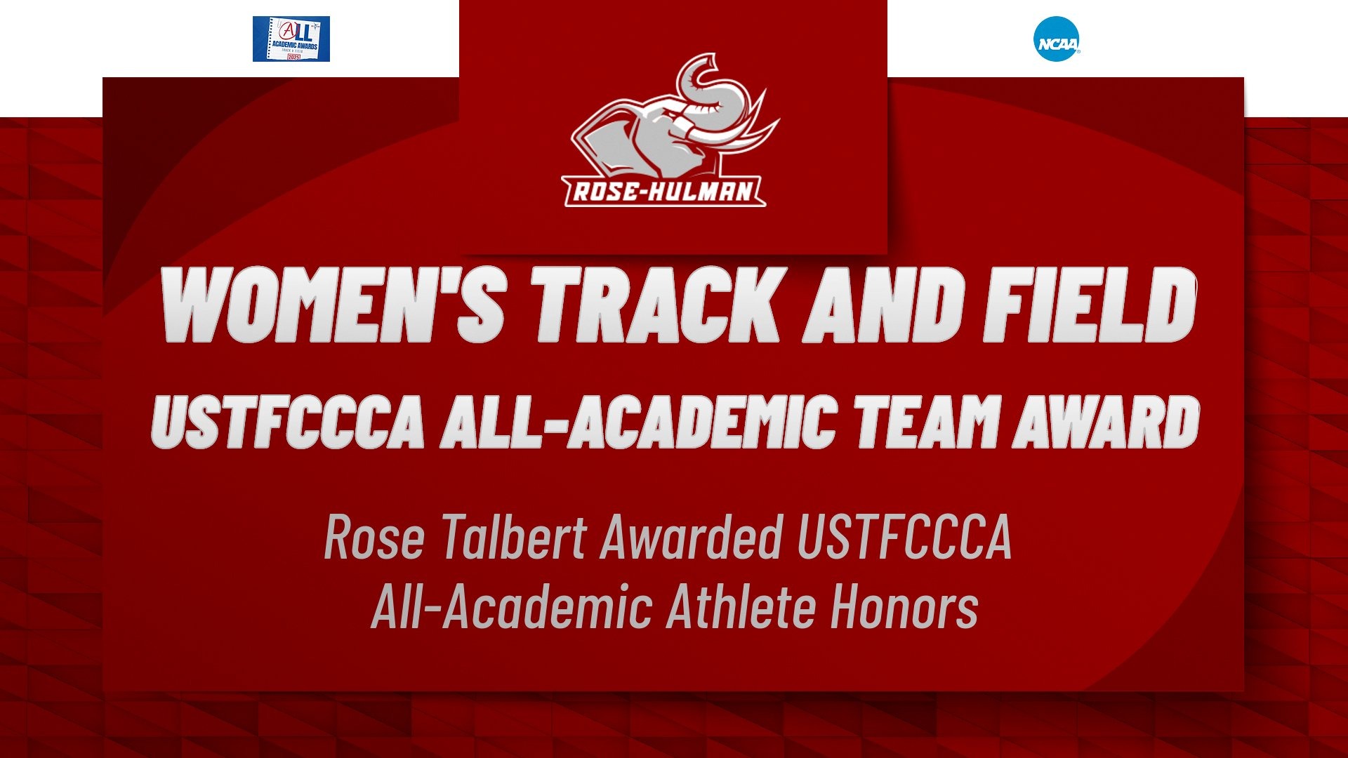 USTFCCCA All-Academic Honors Graphic