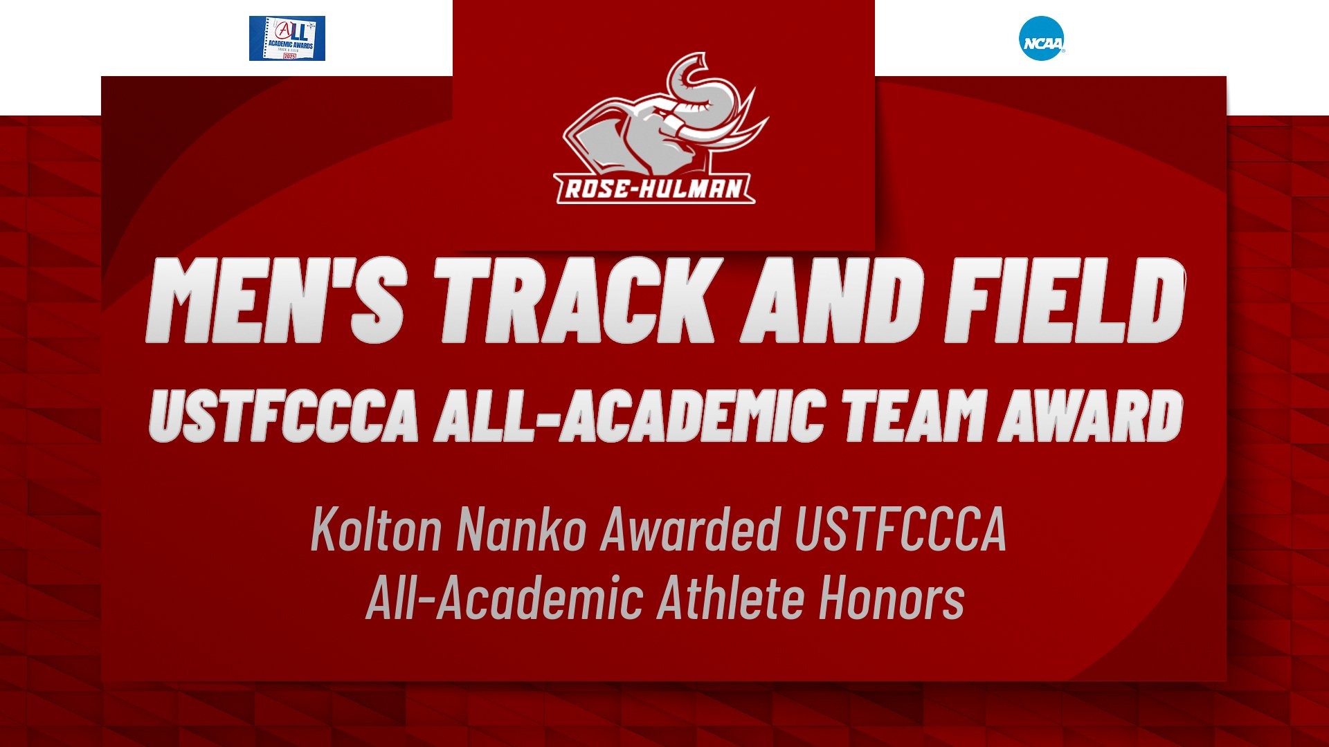 men's track USTFCCCA All-Academic Award