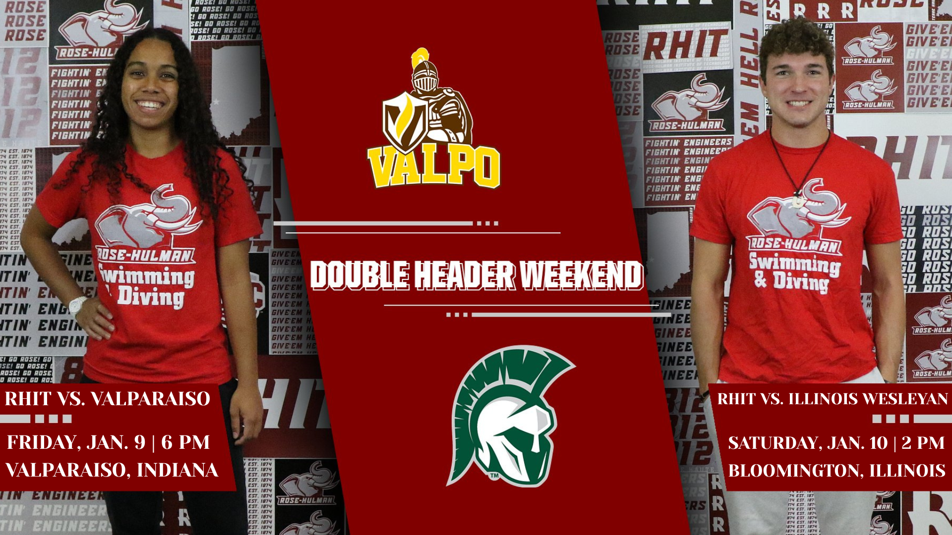 SWIM AND DIVE VS. VALPARAISO & ILLINOIS WESLEYAN 2025-26