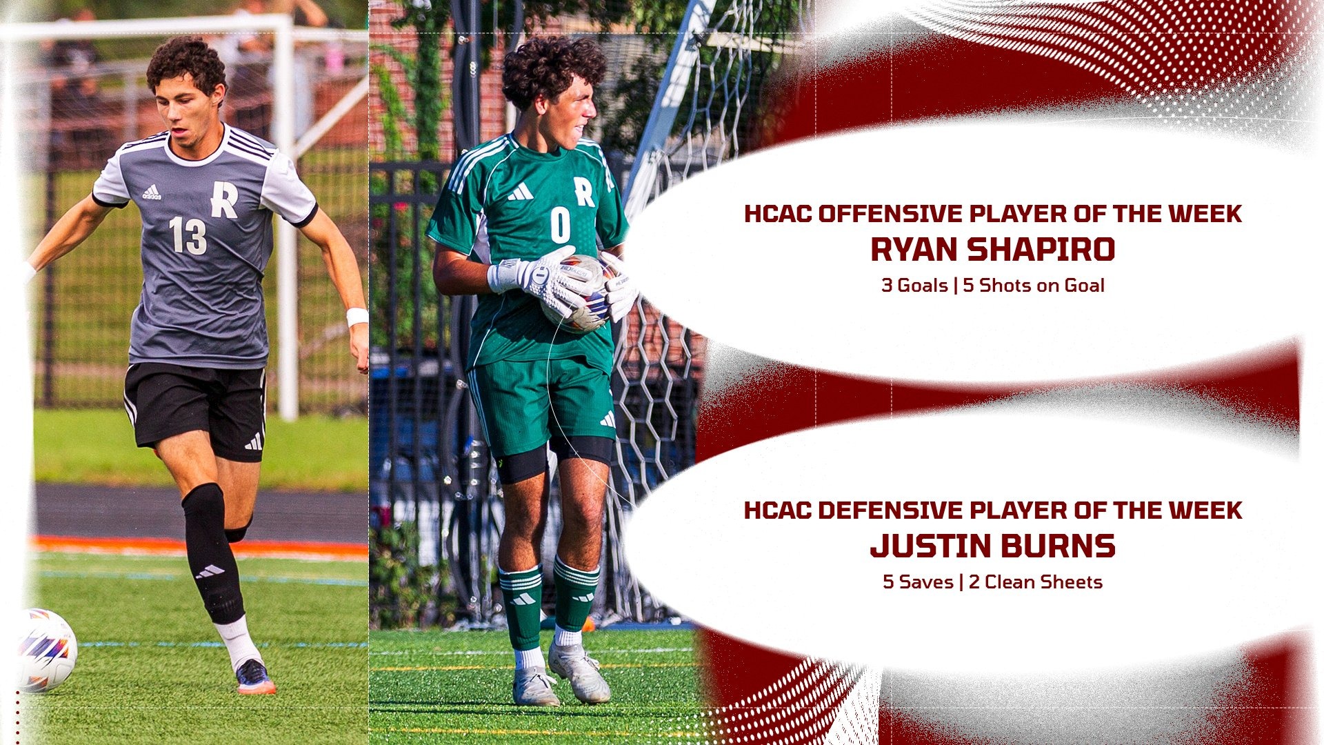 Ryan Shapiro and Justin Burns HCAC Player of the Week 10-12-26