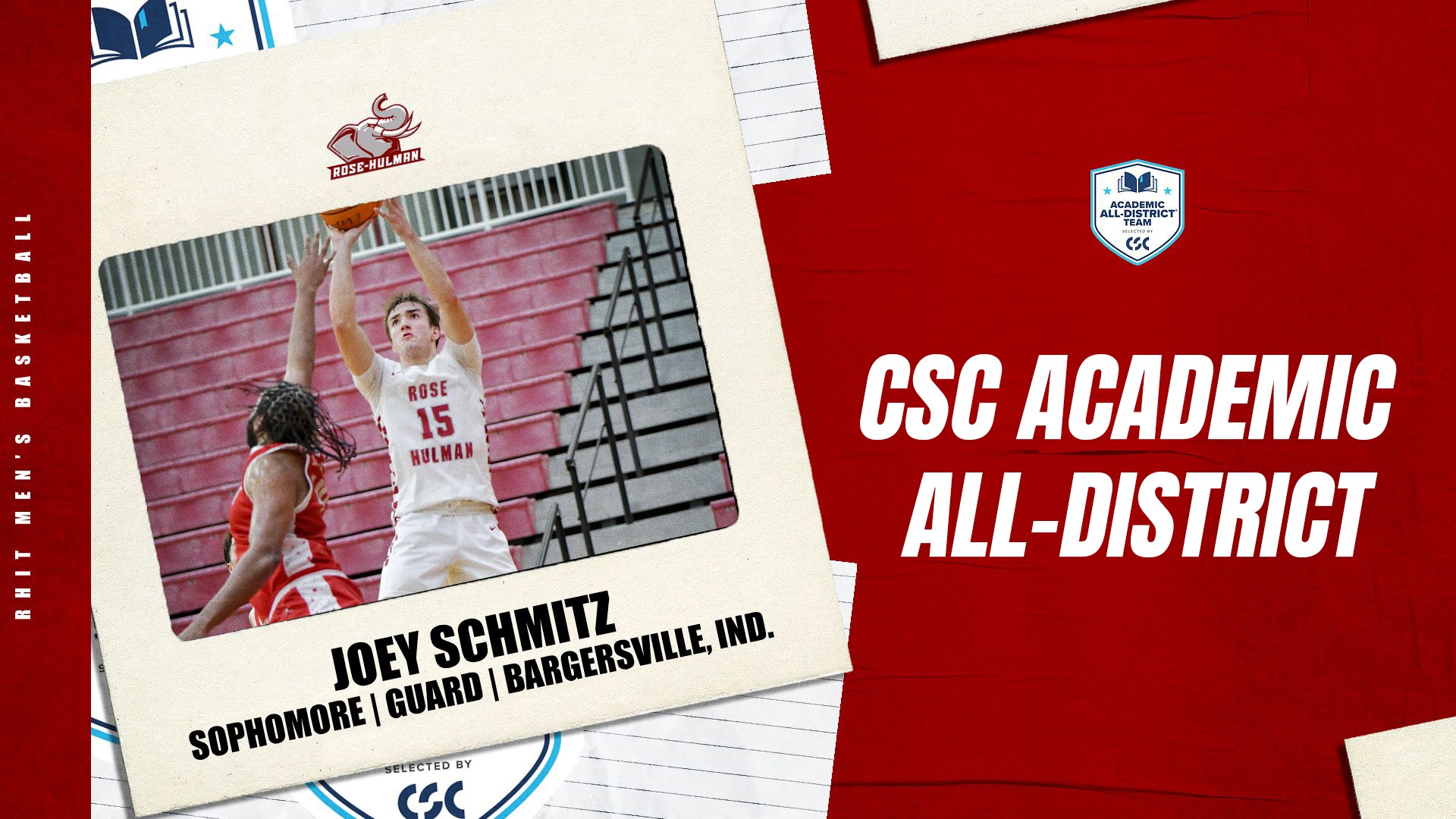 MBB-CSC-Academic All-District - Joey Schmitz - 3/24/26