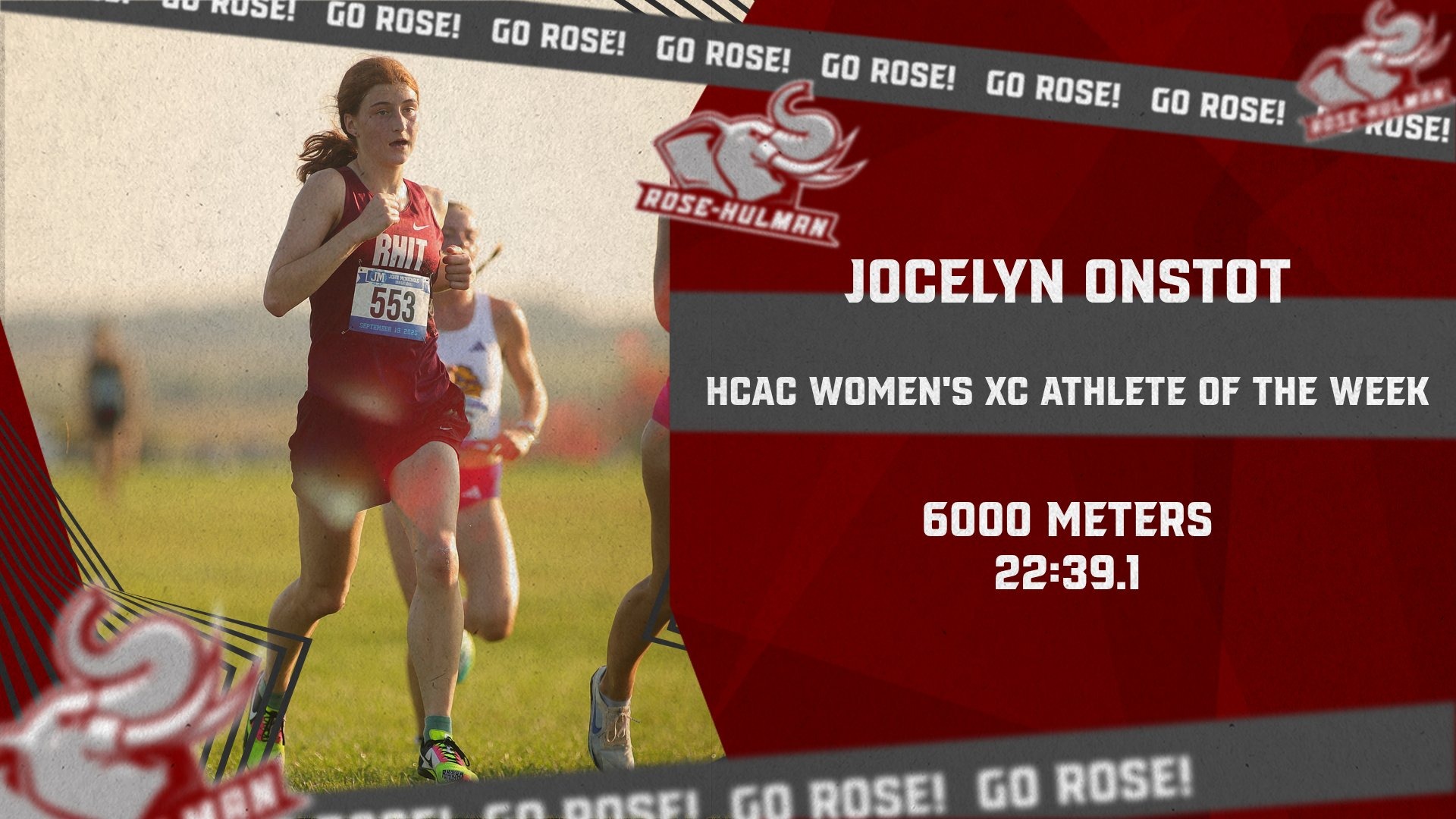 Women's Cross Country - AOTW - Jocelyn Onstot - 09/21/26