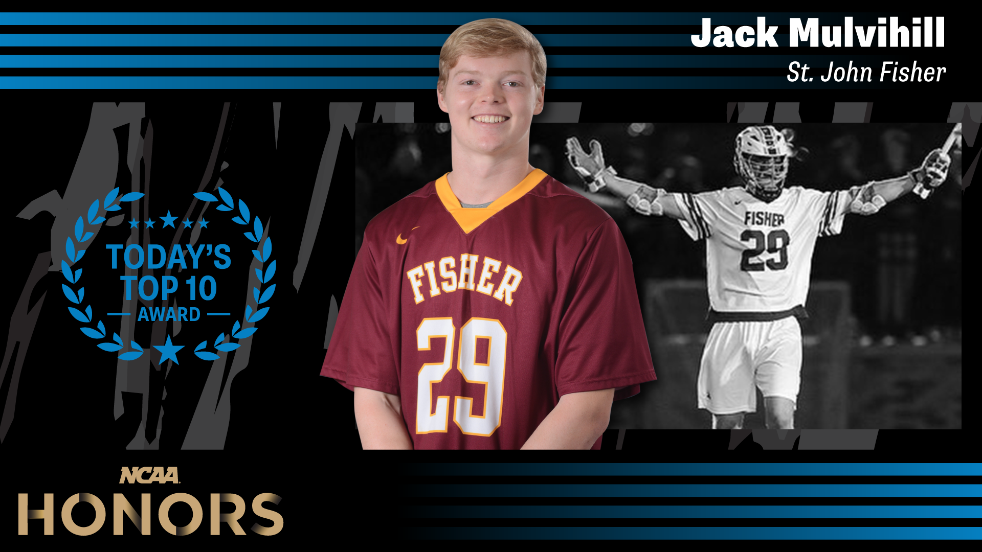 Jack Mulvihill Earns Today's Top 10 Award From NCAA St. John Fisher University Athletics