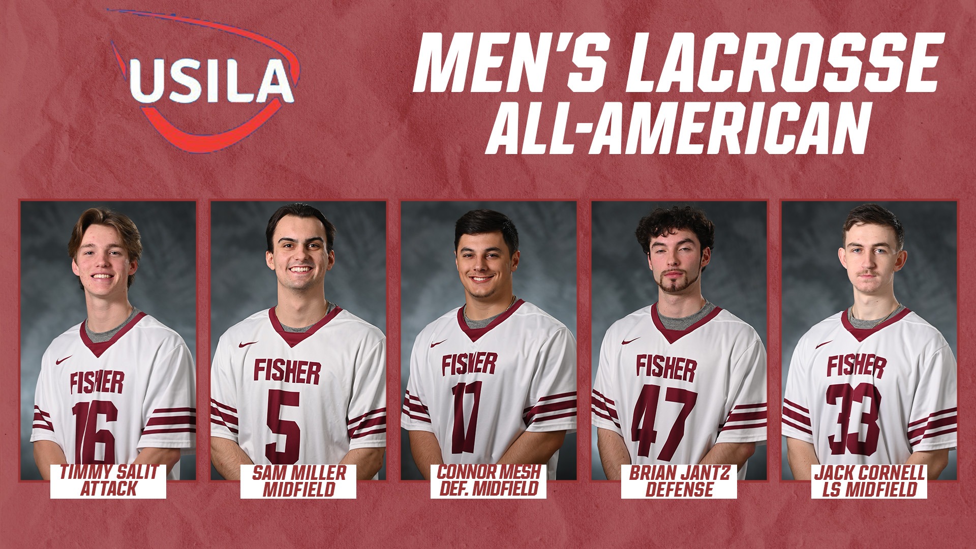 Men’s Lacrosse Have Five Named AllAmerican By USILA St. John Fisher