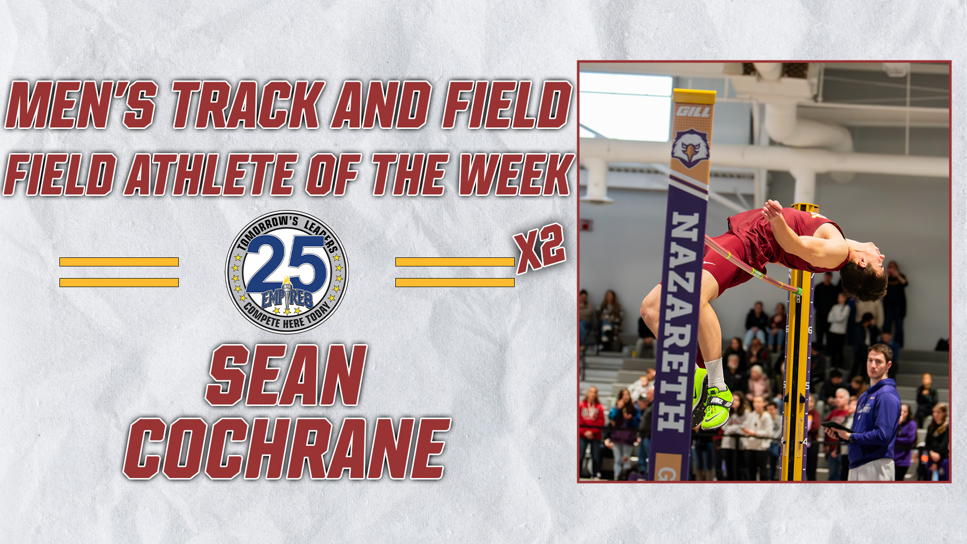 Cochrane Named Empire 8 Men’s Track and Field Athlete of the Week St