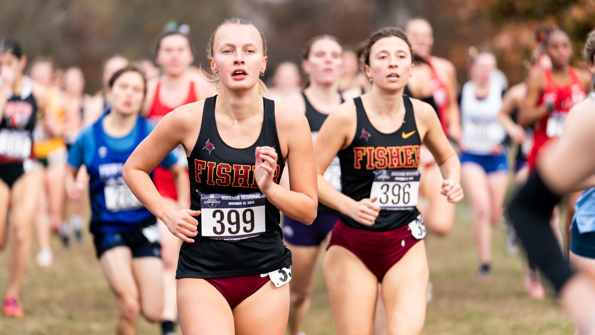 RIT hosted the NCAA DIII Cross Country Niagara Regional Championships at Genesee Valley Park, in Rochester New York on Saturday, November 15, 2025. (Colin Norland/RIT Sports Network).