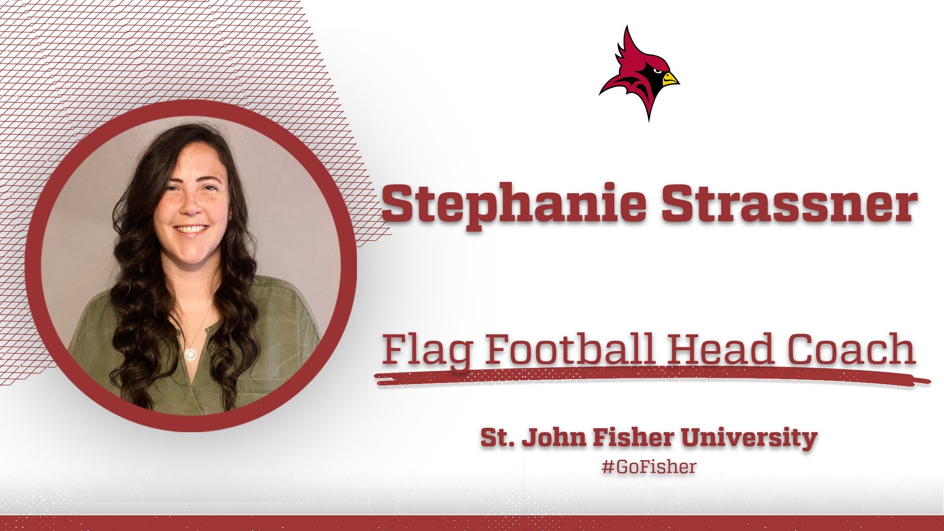 Stephanie Strassner named Fisher's Flag Football Coach Graphic