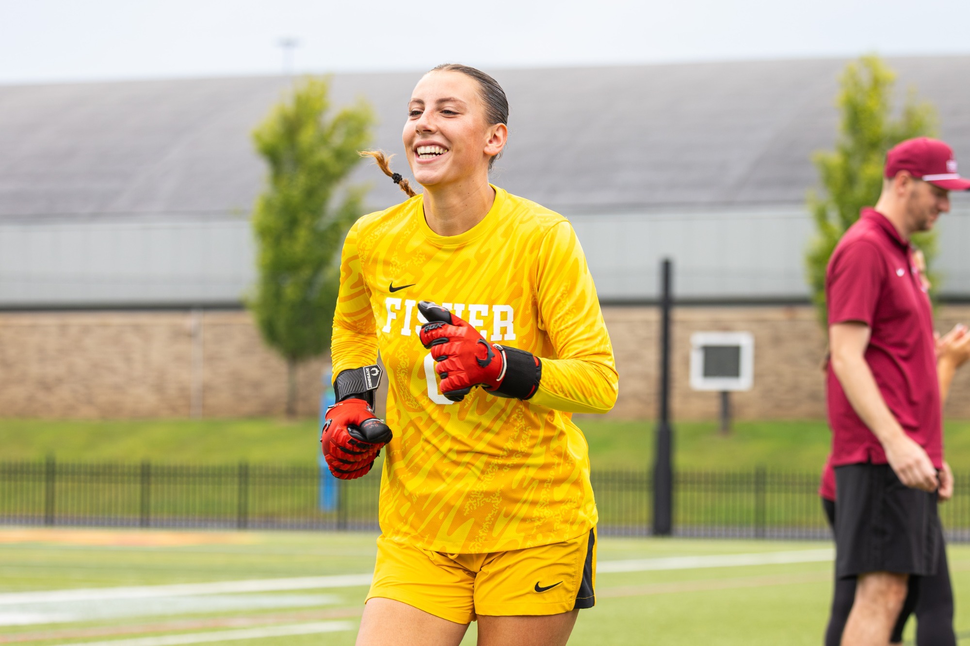 Isabella Ayers had 7 saves in the early afternoon.