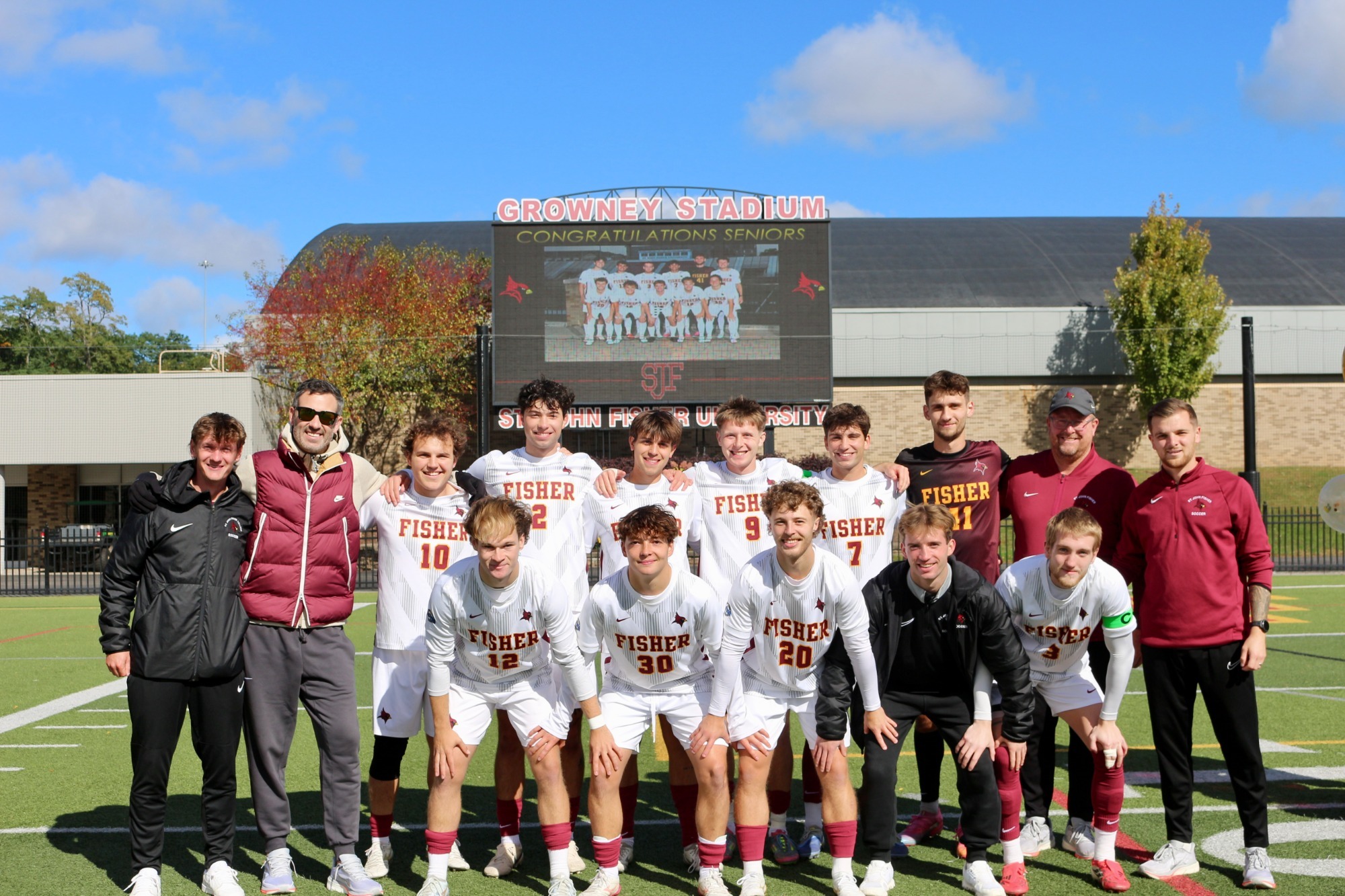 Cardinal seniors all recognized on Saturday afternoon victory