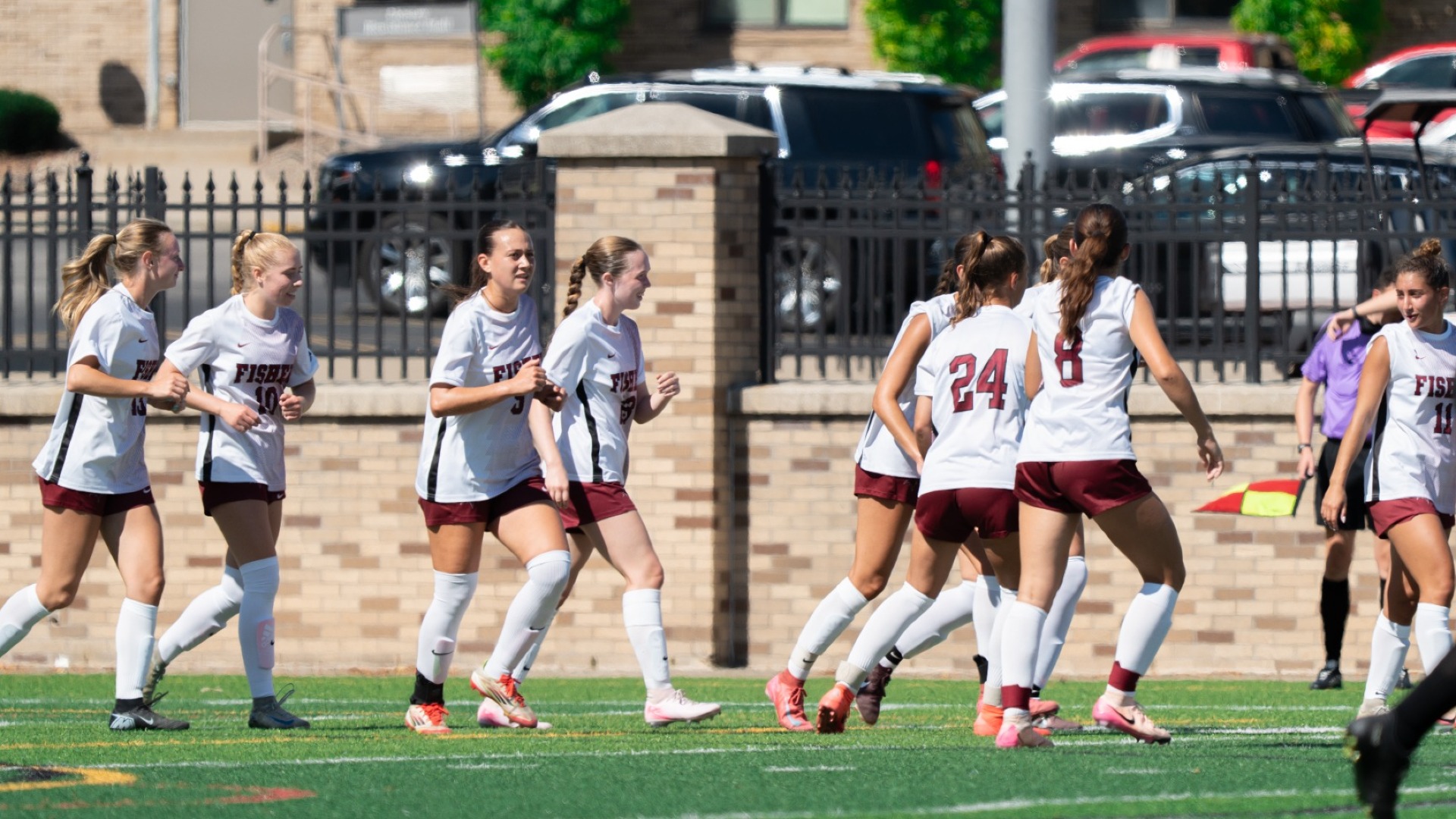 Women's Soccer Team Walking 2026