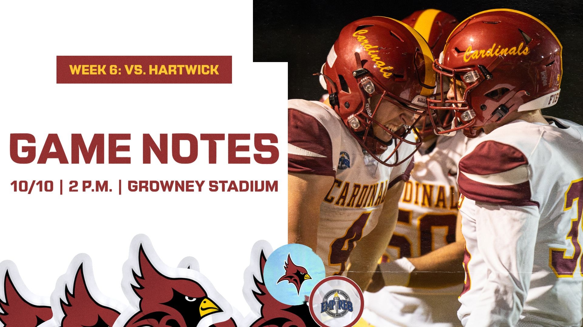 Football vs. Hartwick Game Program Promo