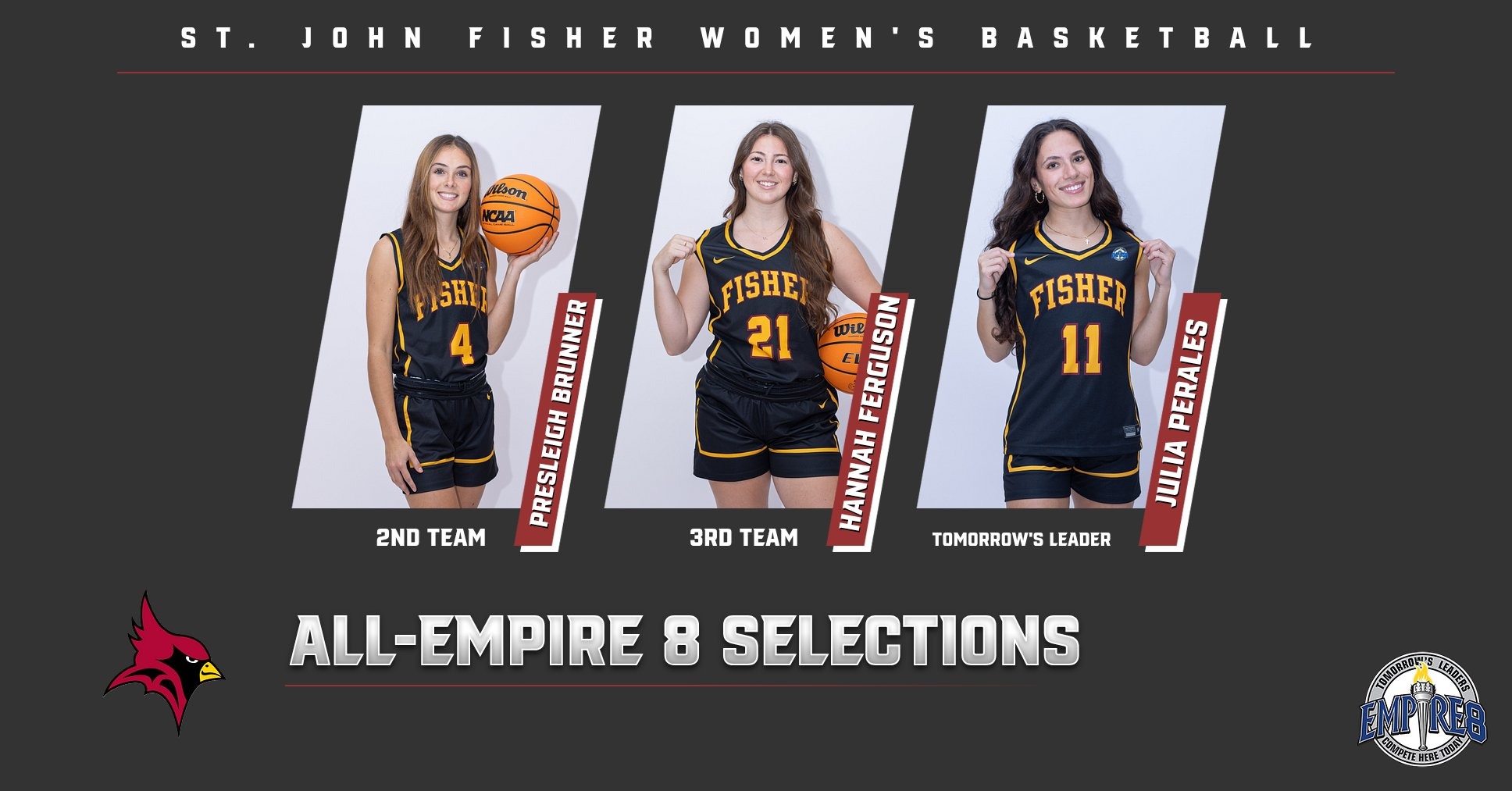WBB All-Empire 8 Selections... Brunner, Ferguson, Perales