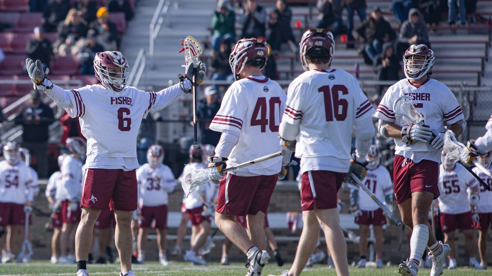 MLAX Celebrates Goal