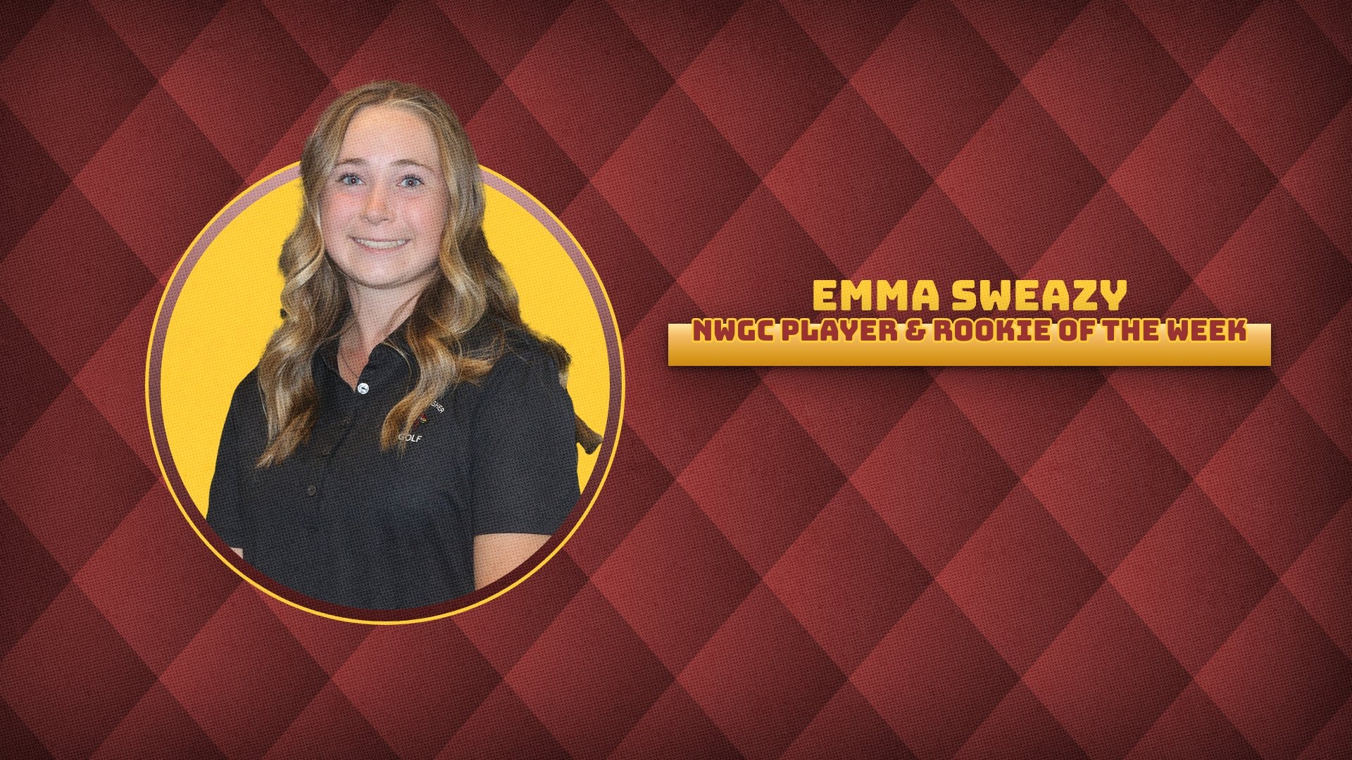 Emma Sweazy Named NWGC Rookie and Player of the Week