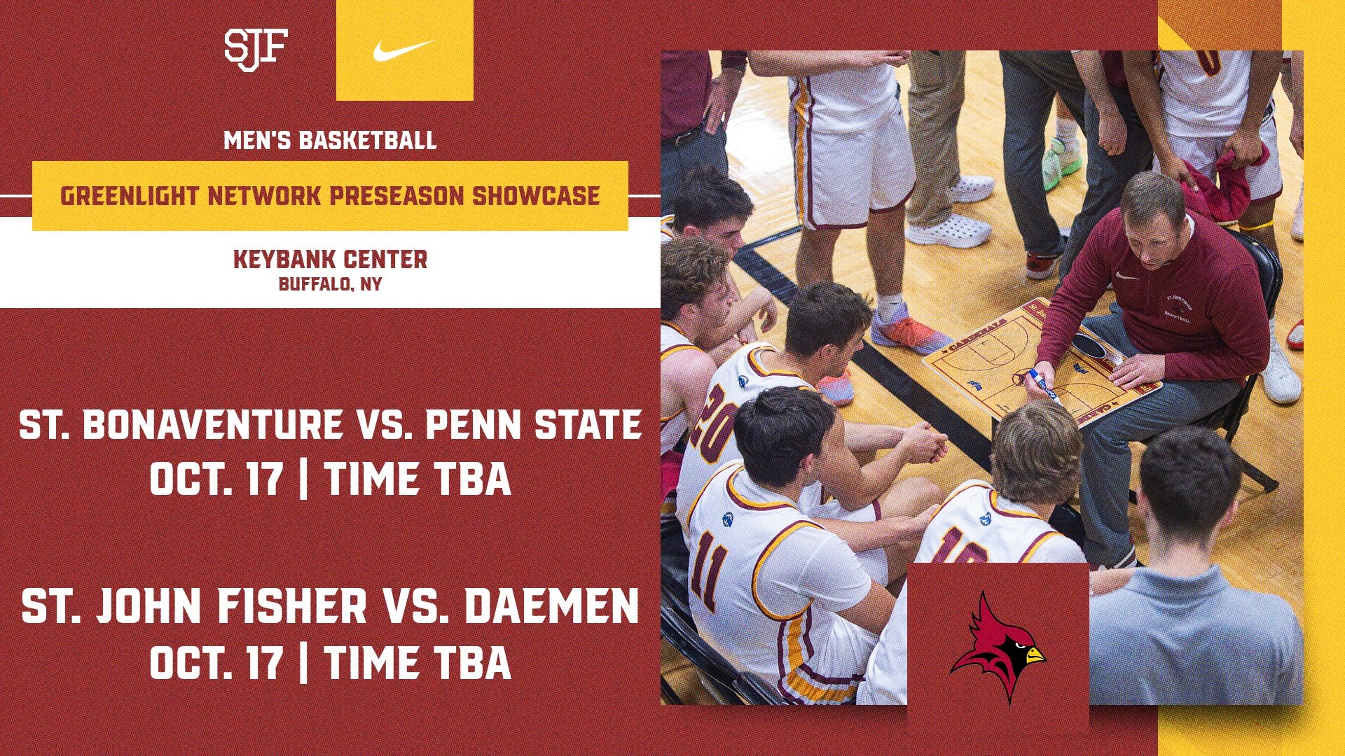Men's Basketball Promo Graphic for Greenlight Showcase