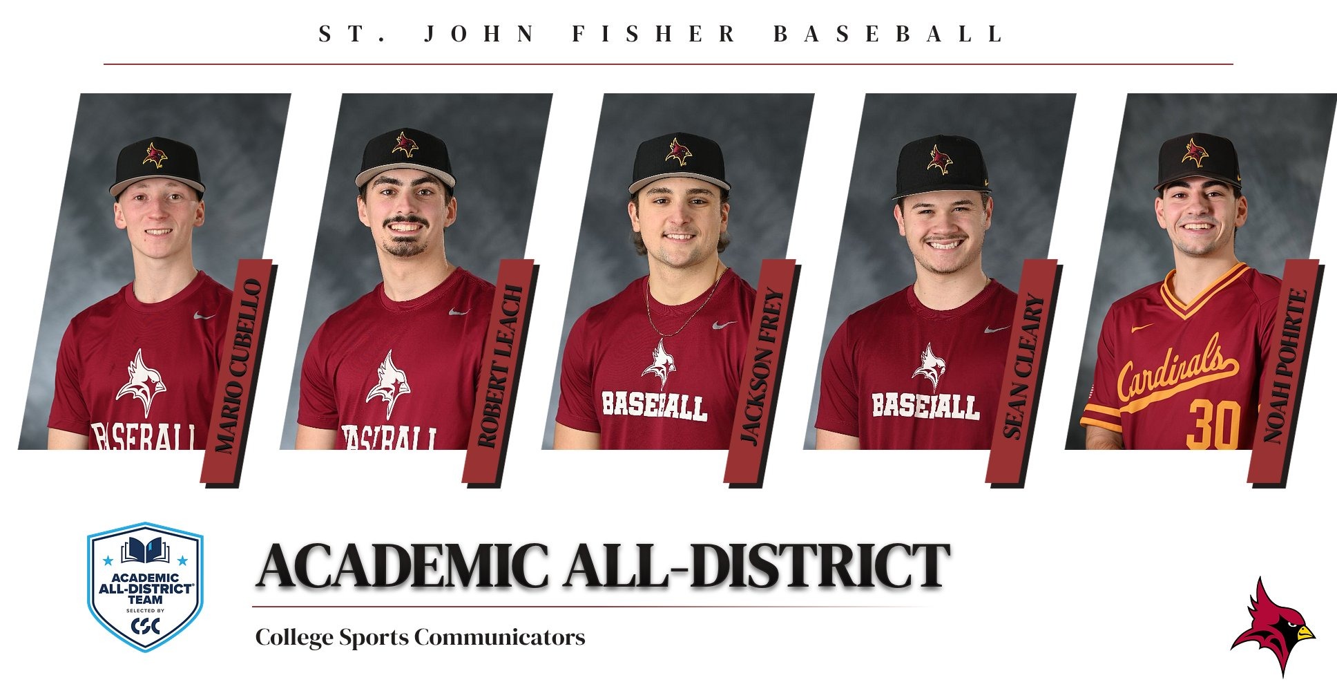 CSC Acadamic All-District 2026 Baseball
