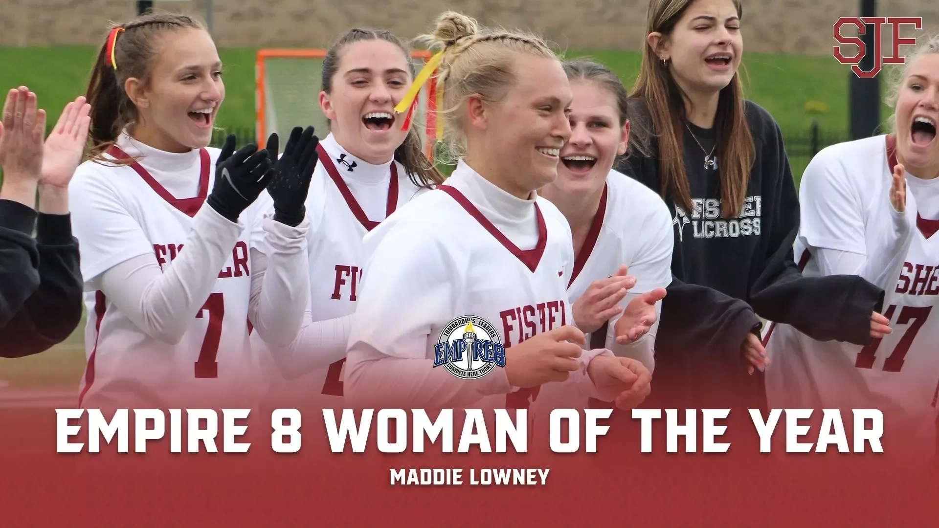 Maddie Lowney Empire 8 Woman of the Year Graphic