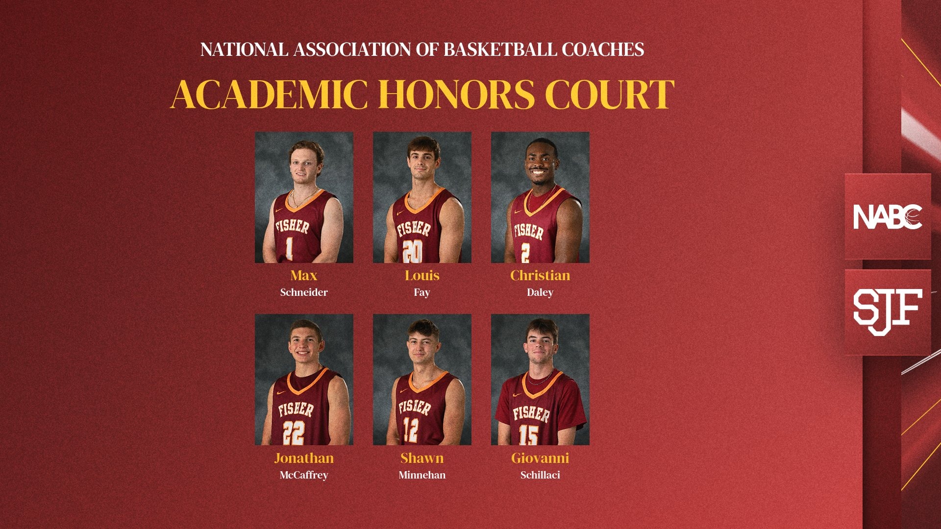 2025-26 NABC Academic Honors Court Honorees