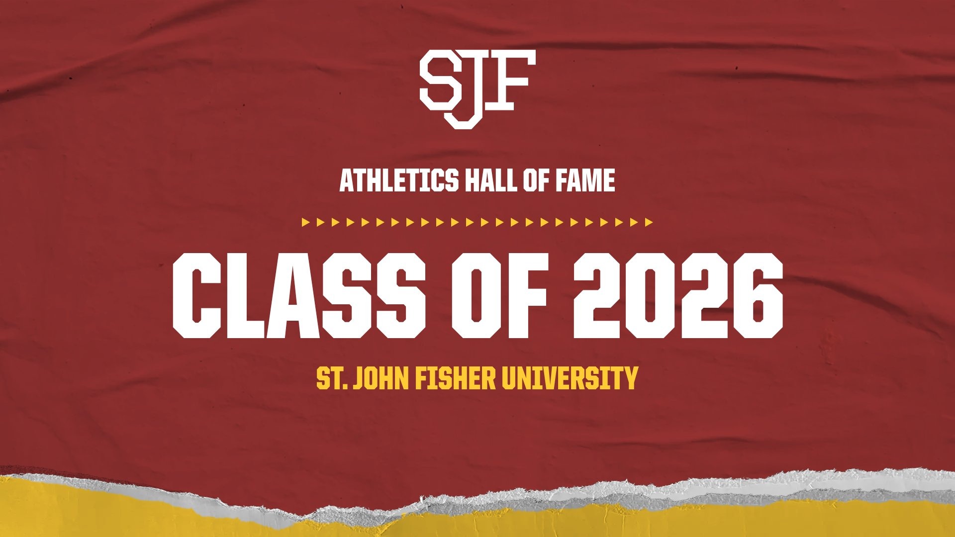 St. John Fisher Athletics Hall of Fame 2026 Banner