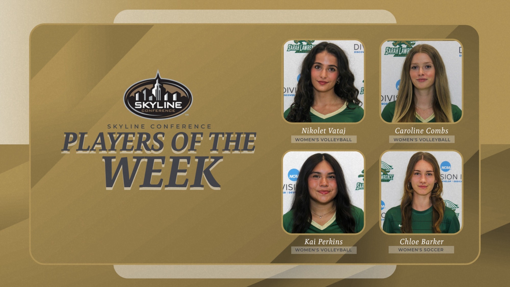 Skyline Conference Week 6 Honors - WVB / WSOC