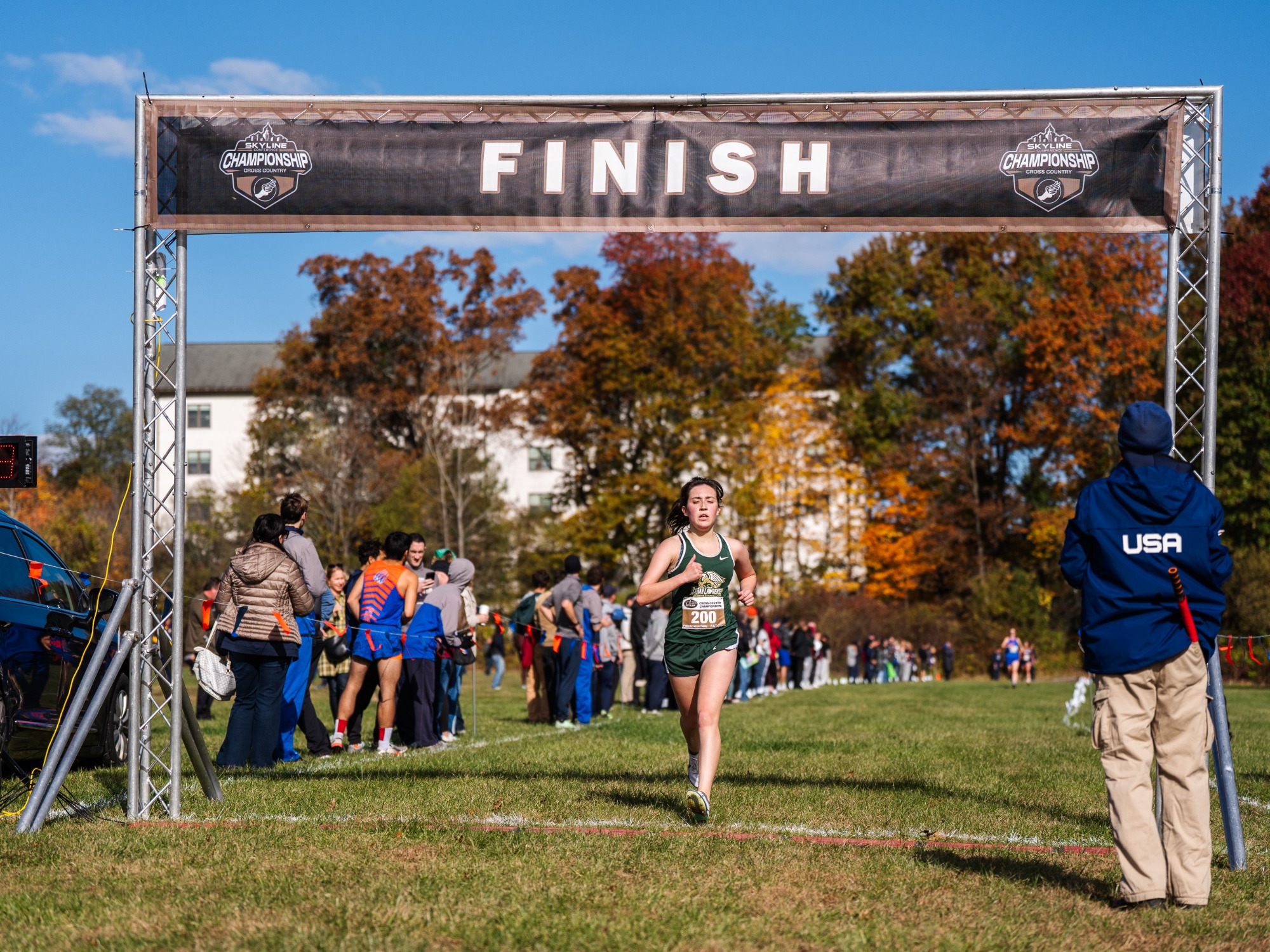 Whitney Hall Completing the 2025 Skyline XC Championship Meet