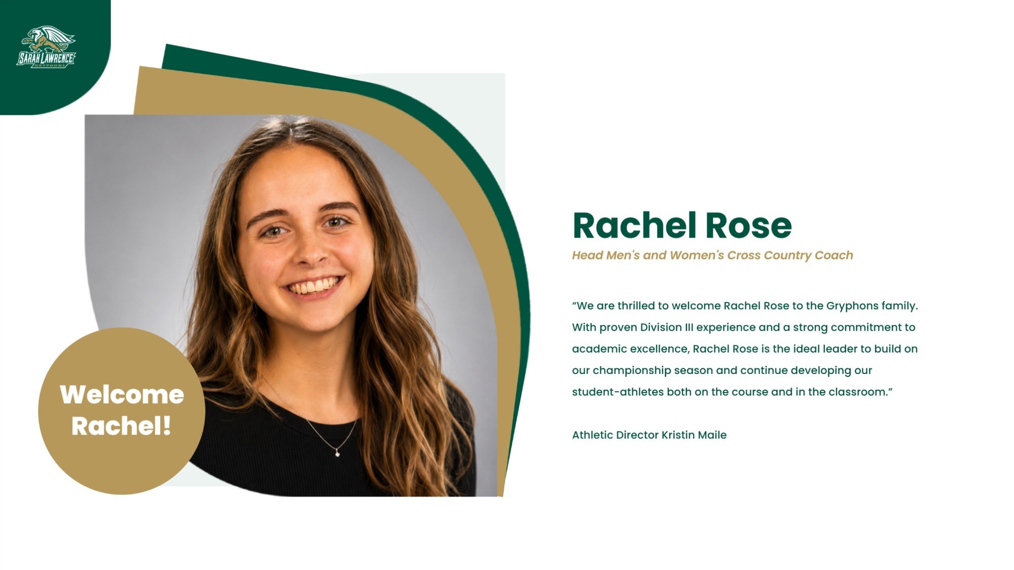 XC Head Coach Rachel Rose Release
