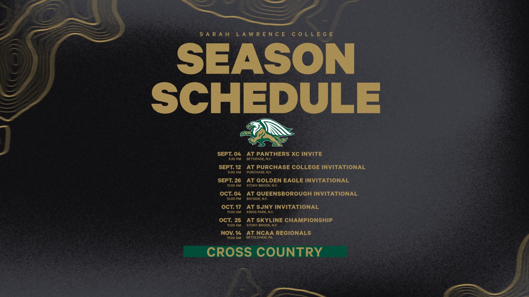 2026 Cross Country Schedule Release