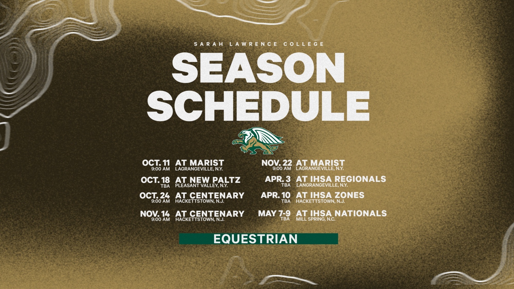 2026 Equestrian Schedule Release