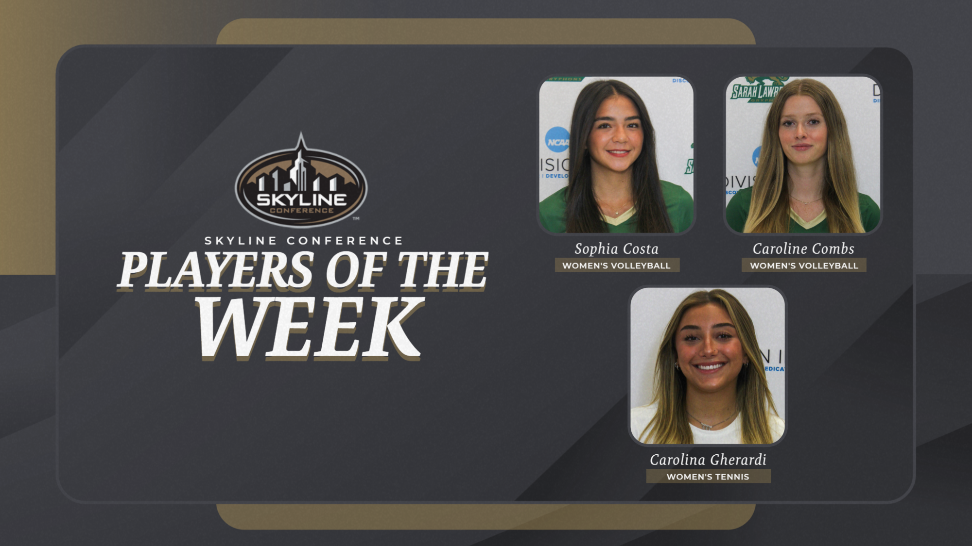 Skyline Conference Weekly Awards - Sept. 1-6