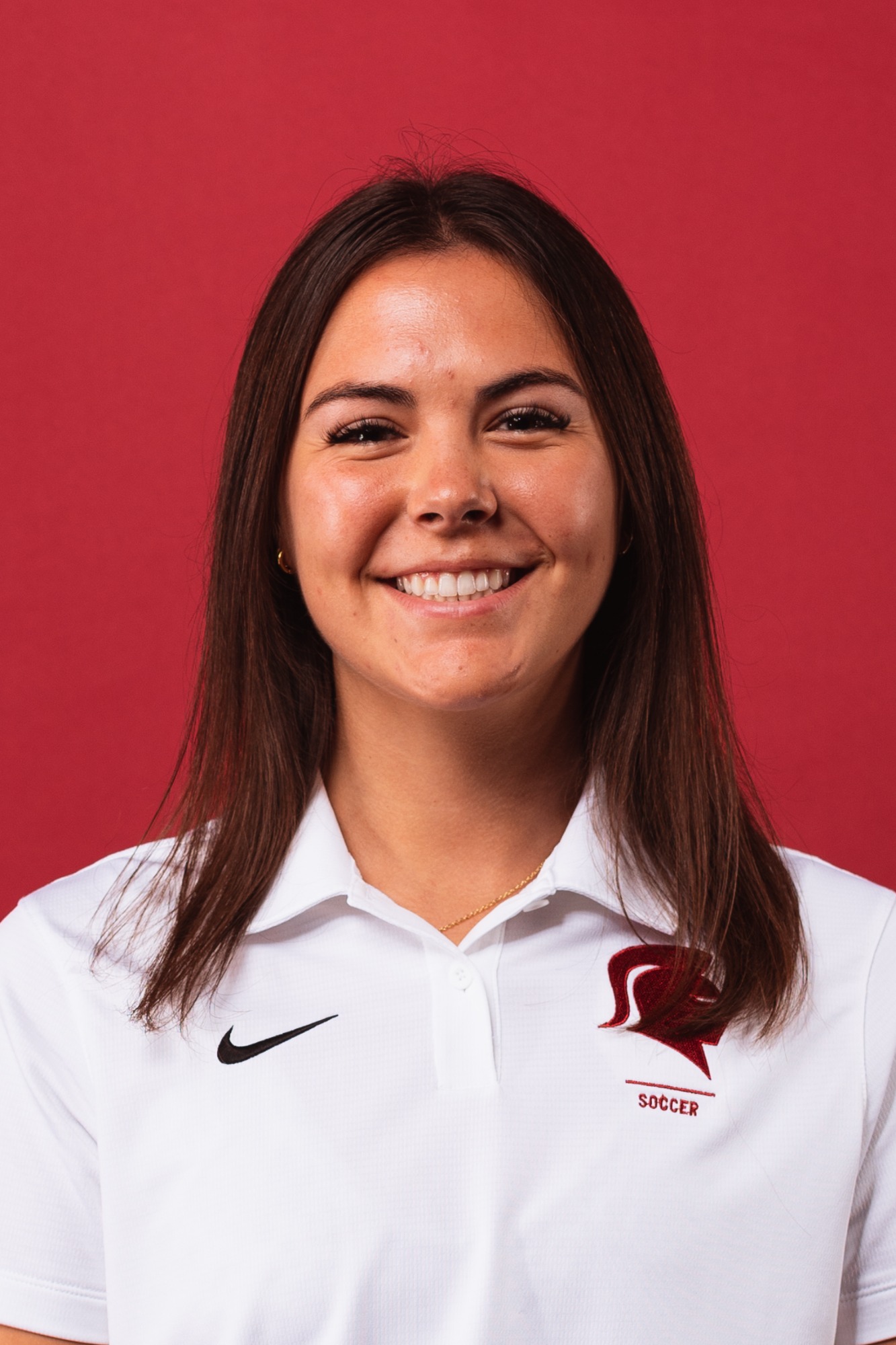 Members of the Women’s Soccer team get their headshots taken for the upcoming 2023-2024 season in the Photo Studio in Main Hall at Southern Virginia University in Buena Vista, Virginia on August 17, 2023 (Caleb Palmer, Marketing )