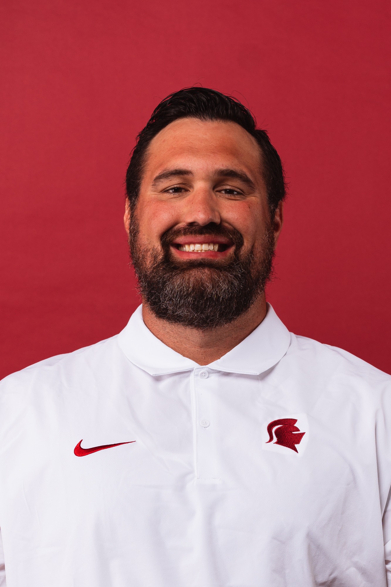 Football players get their headshots taken for the upcoming 2023-2024 season in the Photo Studio in Main Hall at Southern Virginia University in Buena Vista, Virginia on August 16, 2023 (Caleb Palmer, Marketing )