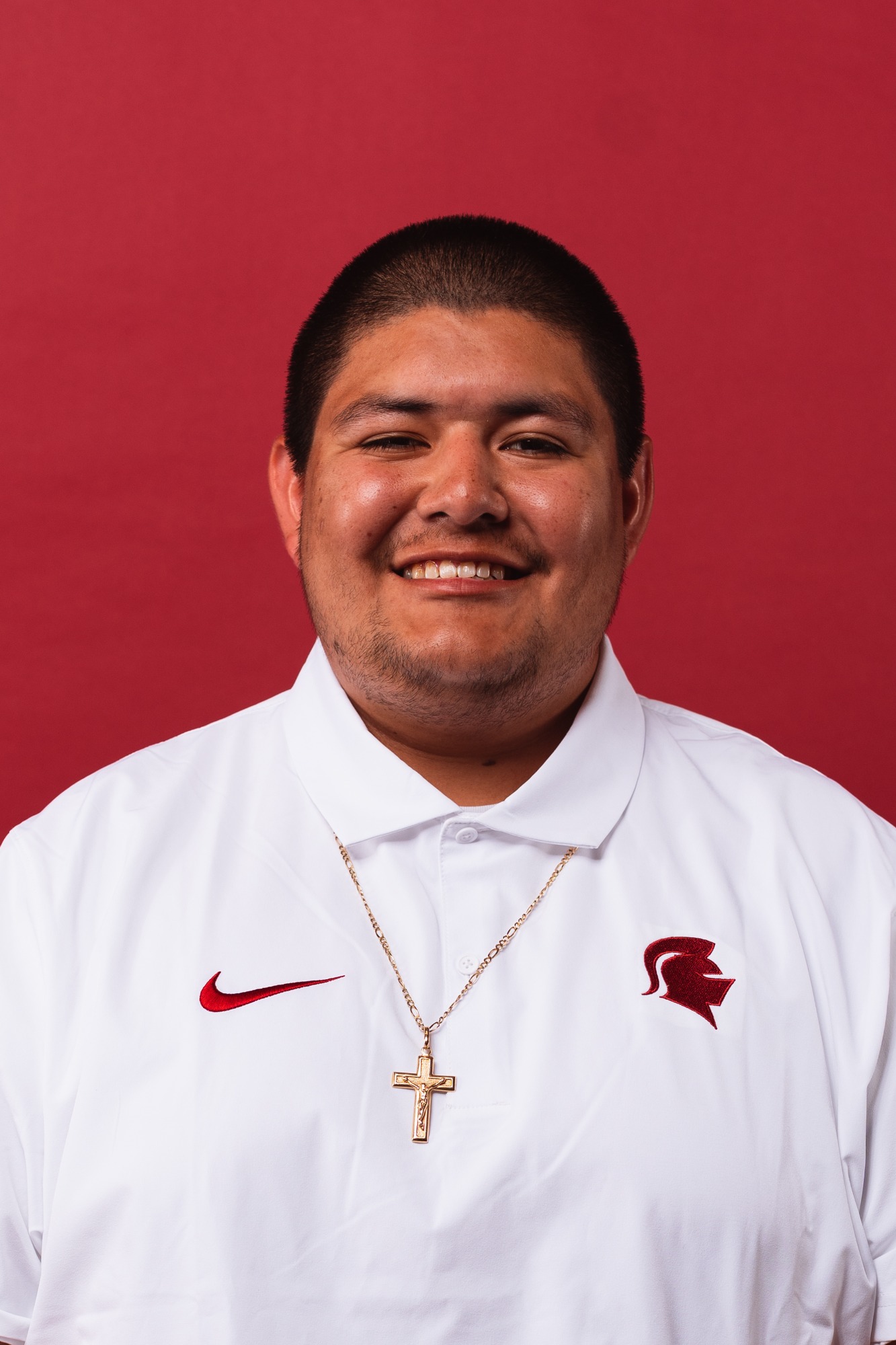 Football players get their headshots taken for the upcoming 2023-2024 season in the Photo Studio in Main Hall at Southern Virginia University in Buena Vista, Virginia on August 16, 2023 (Caleb Palmer, Marketing )
