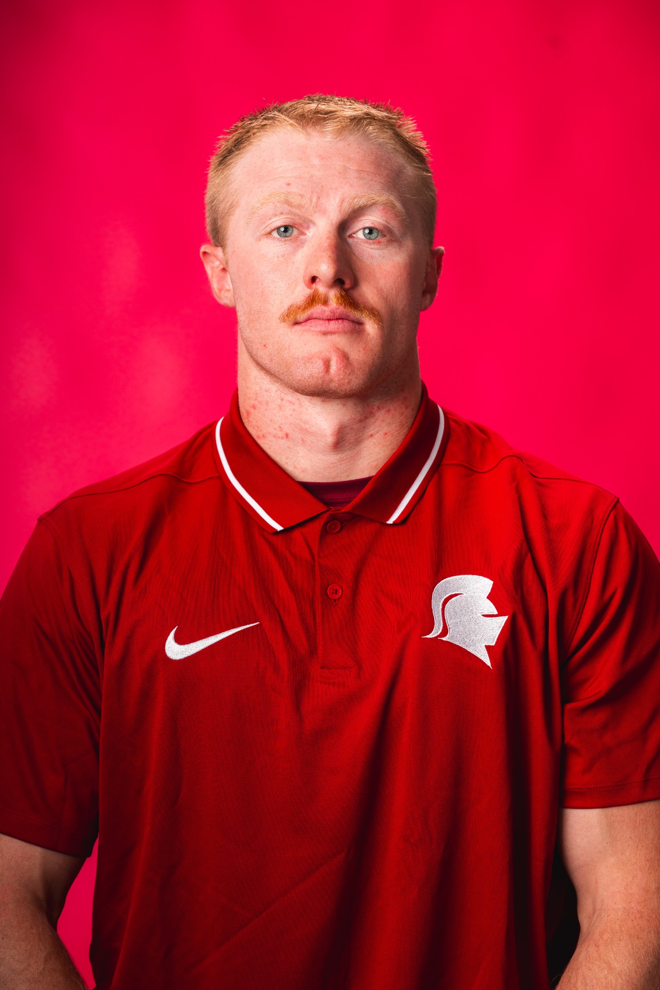 The Southern Virginia Football team comes into the photo studio for athletic headshots on the campus of Southern Virginia University in Buena Vista, Virginia on August 14, 2024. (Zach Quintinita, Marketing).