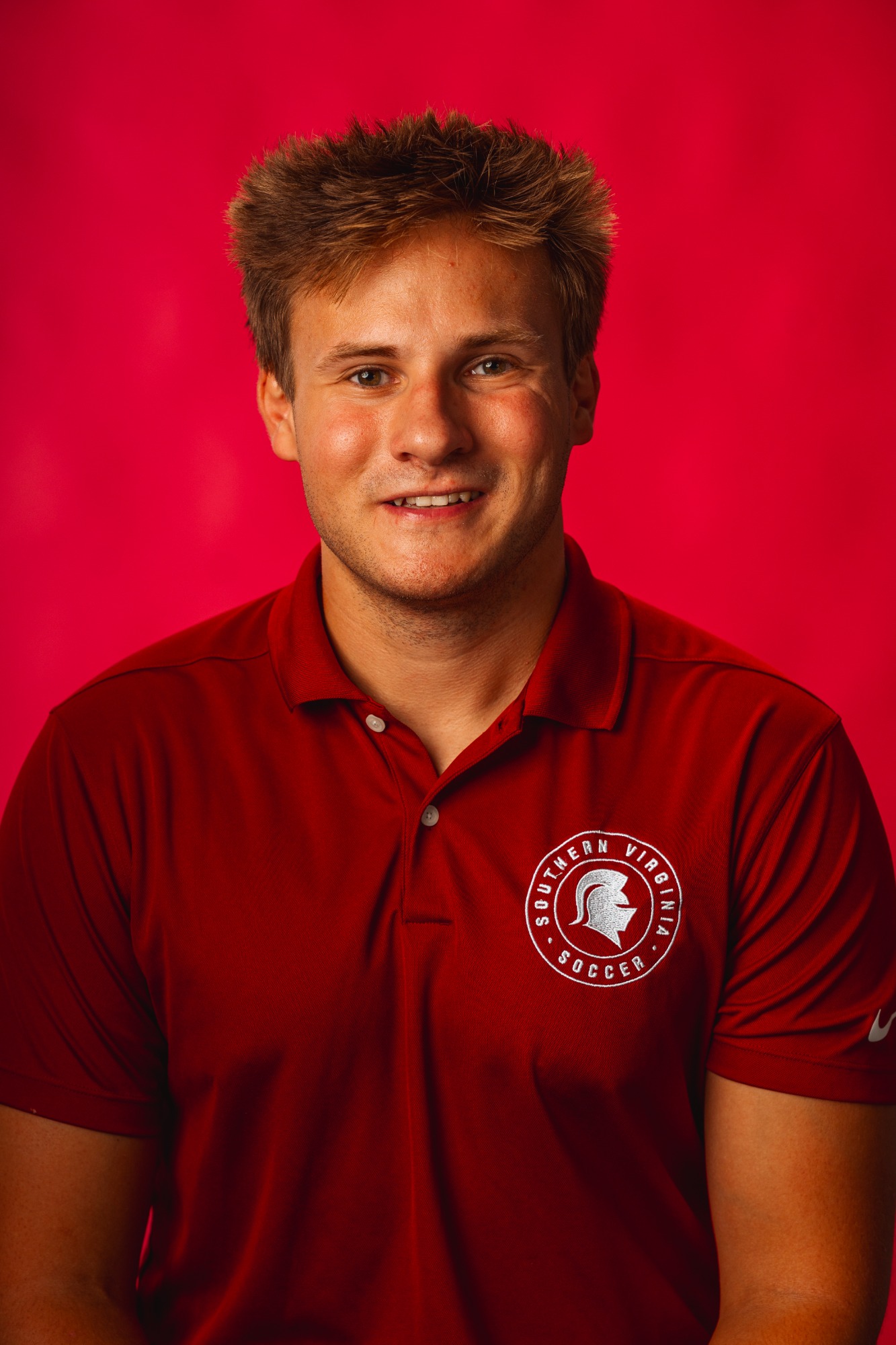The Southern Virginia University Men’s Soccer team comes into the photo studio for athletic headshots on the campus of Southern Virginia University in Buena Vista, Virginia on August 16, 2024. (Sam Larson, Marketing).