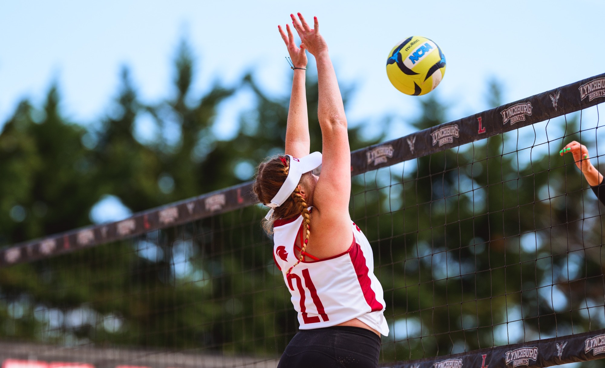 2024-2025 Brynn Keeling Against Richard Bland Goes for Block