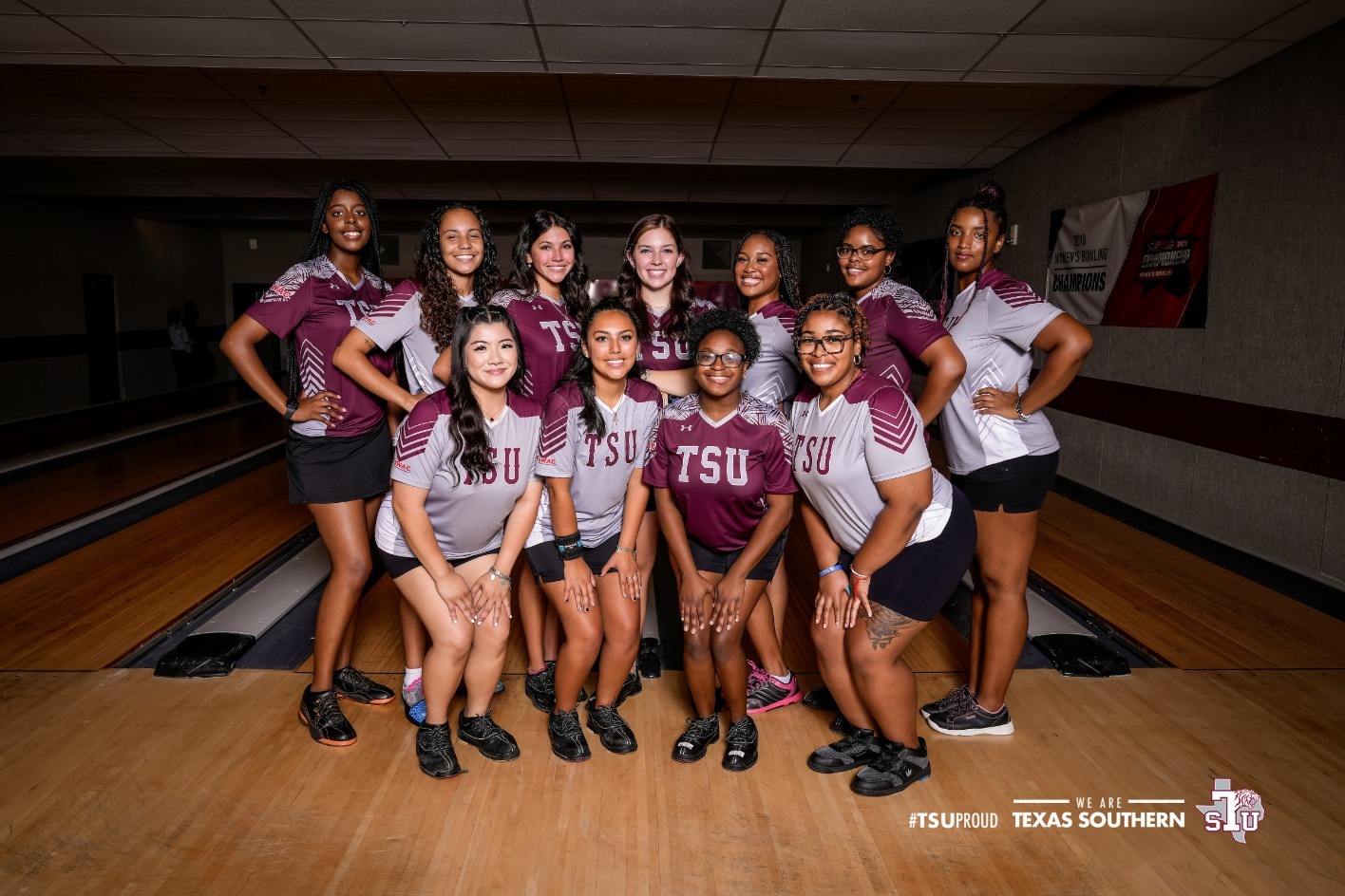 Texas Southern Tigers bowling team marketing photoshoot on September 16, 2023 in Houston, Texas.