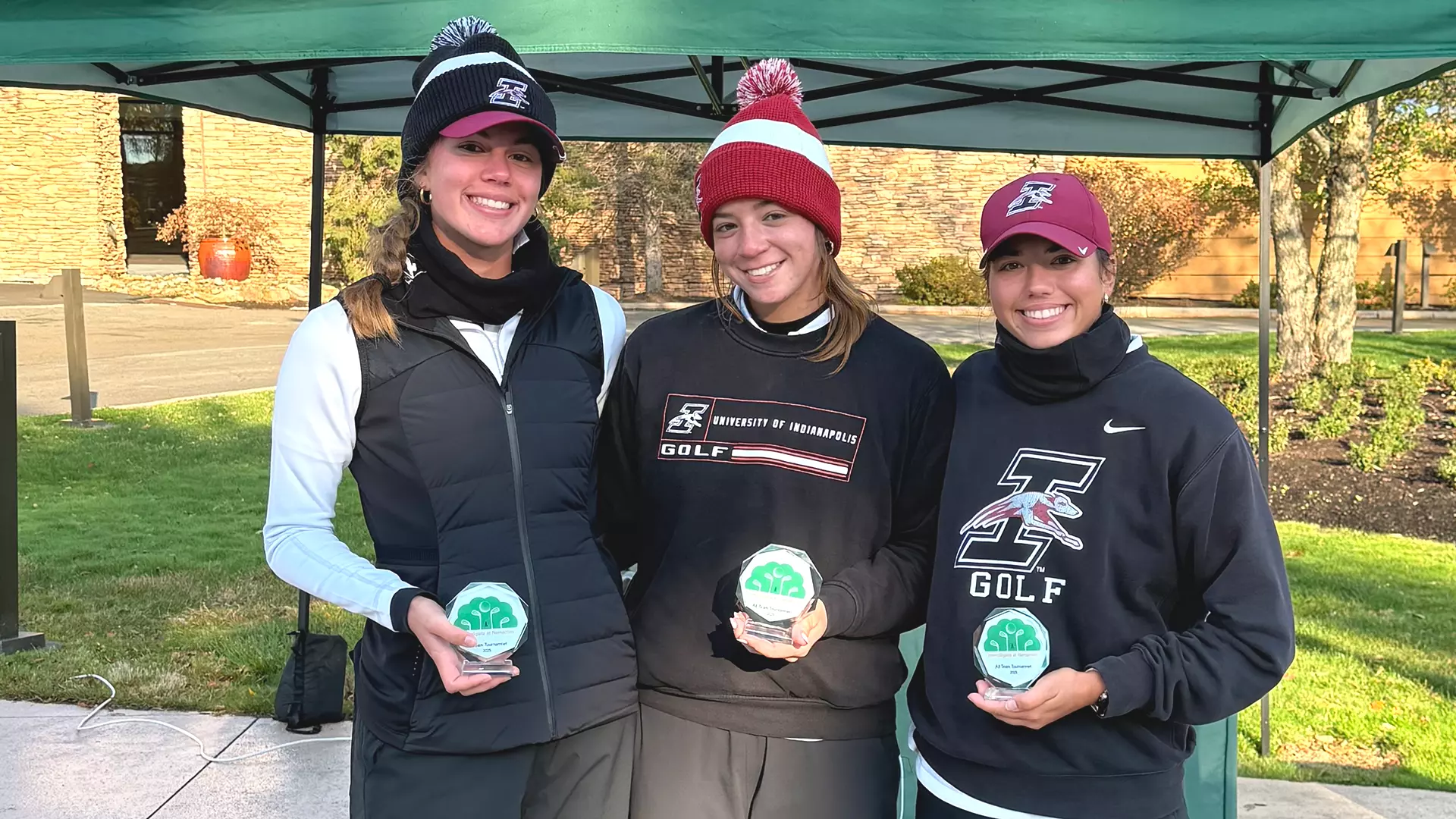Caroline Whallon, Macey Brown and Paige Giovenco All Tournament