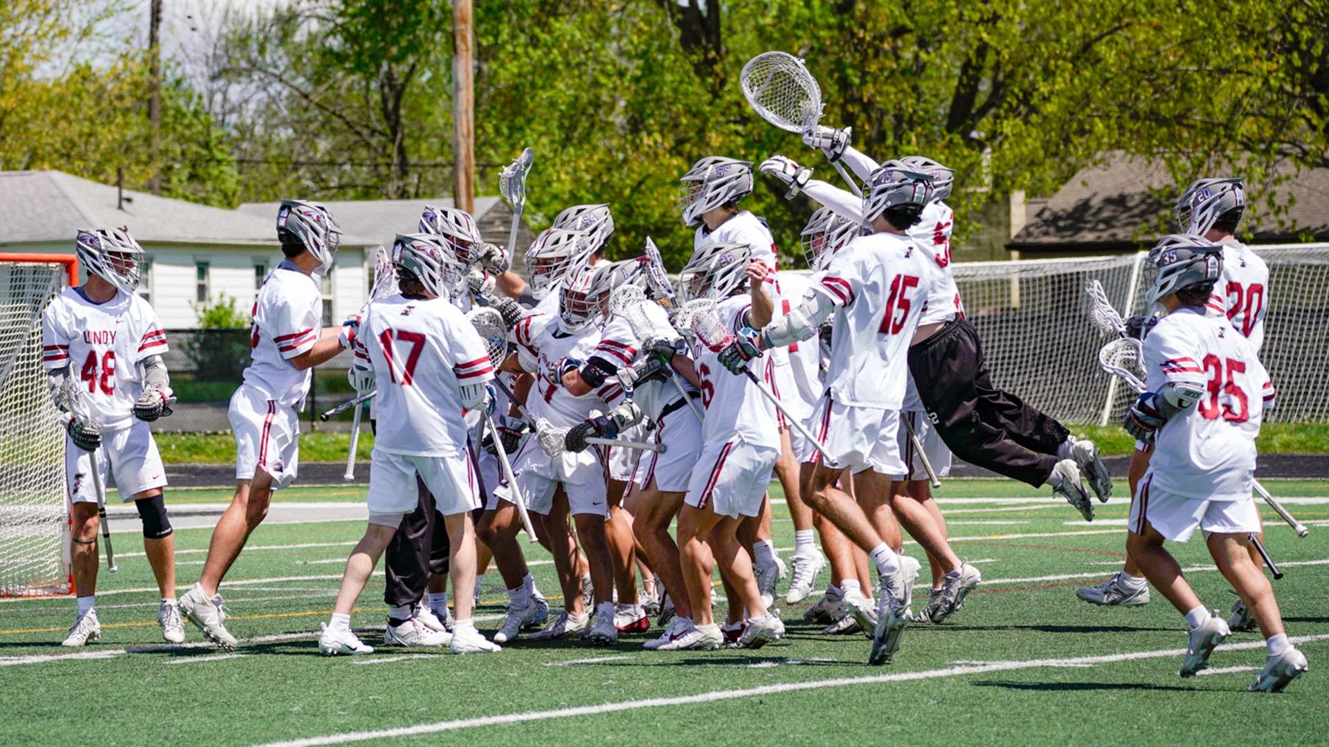 Men's Lacrosse celebration