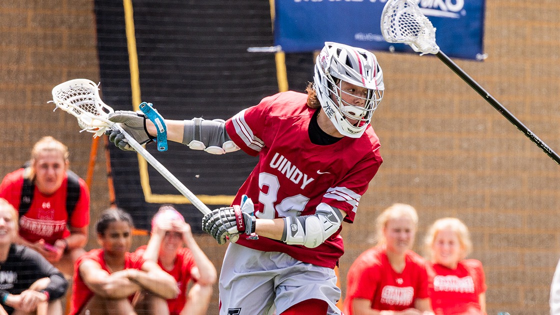 Tanner Hahm attacks.