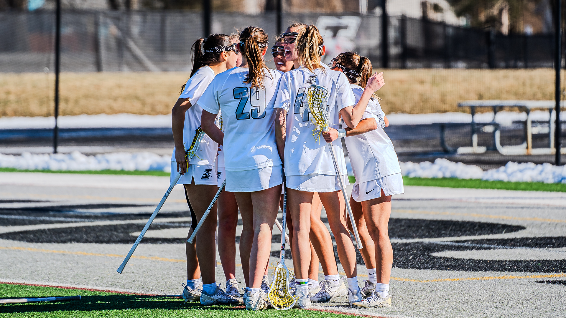 Women's Lacrosse Huddling