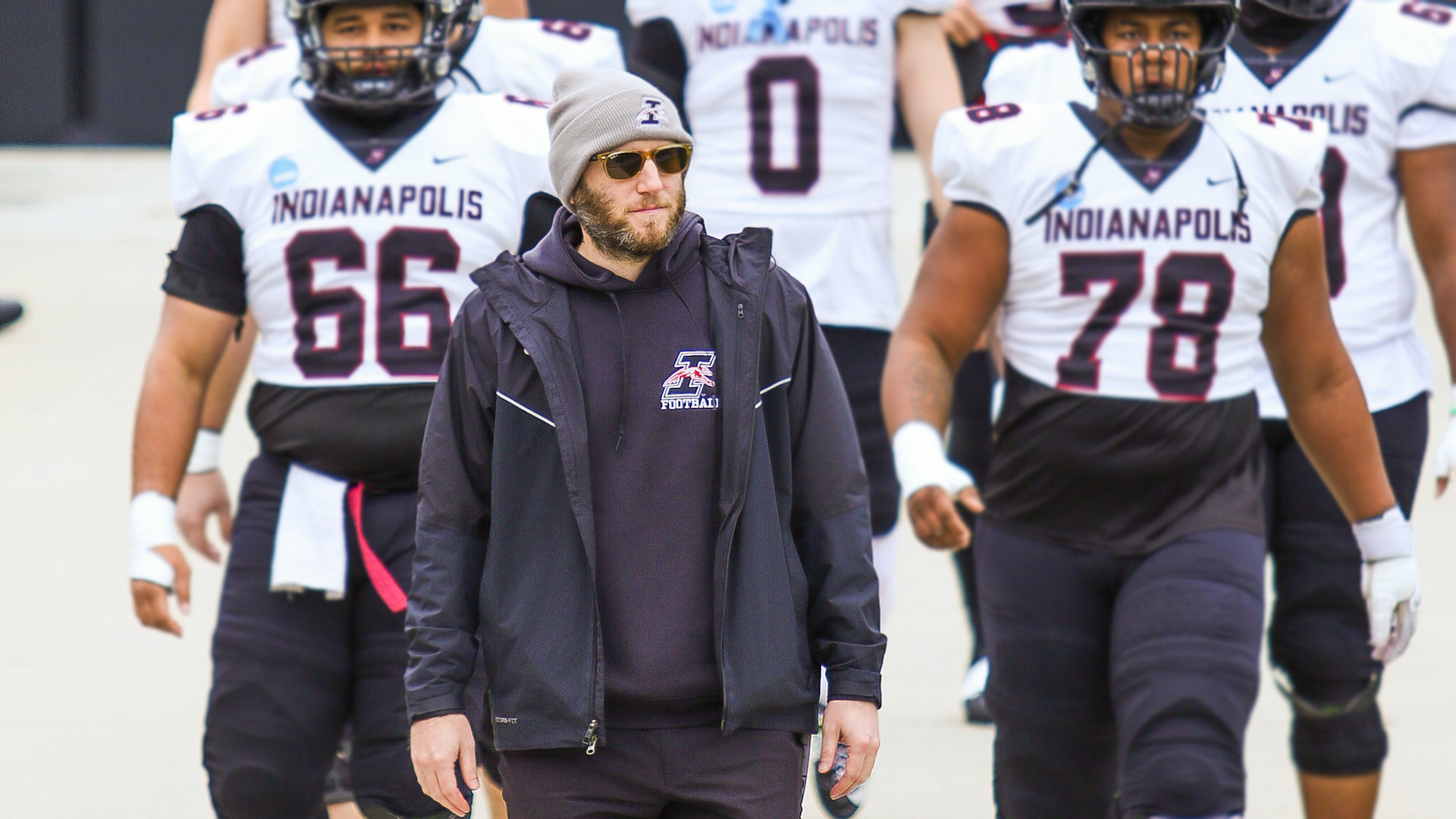 UIndy football coach Michael Engle