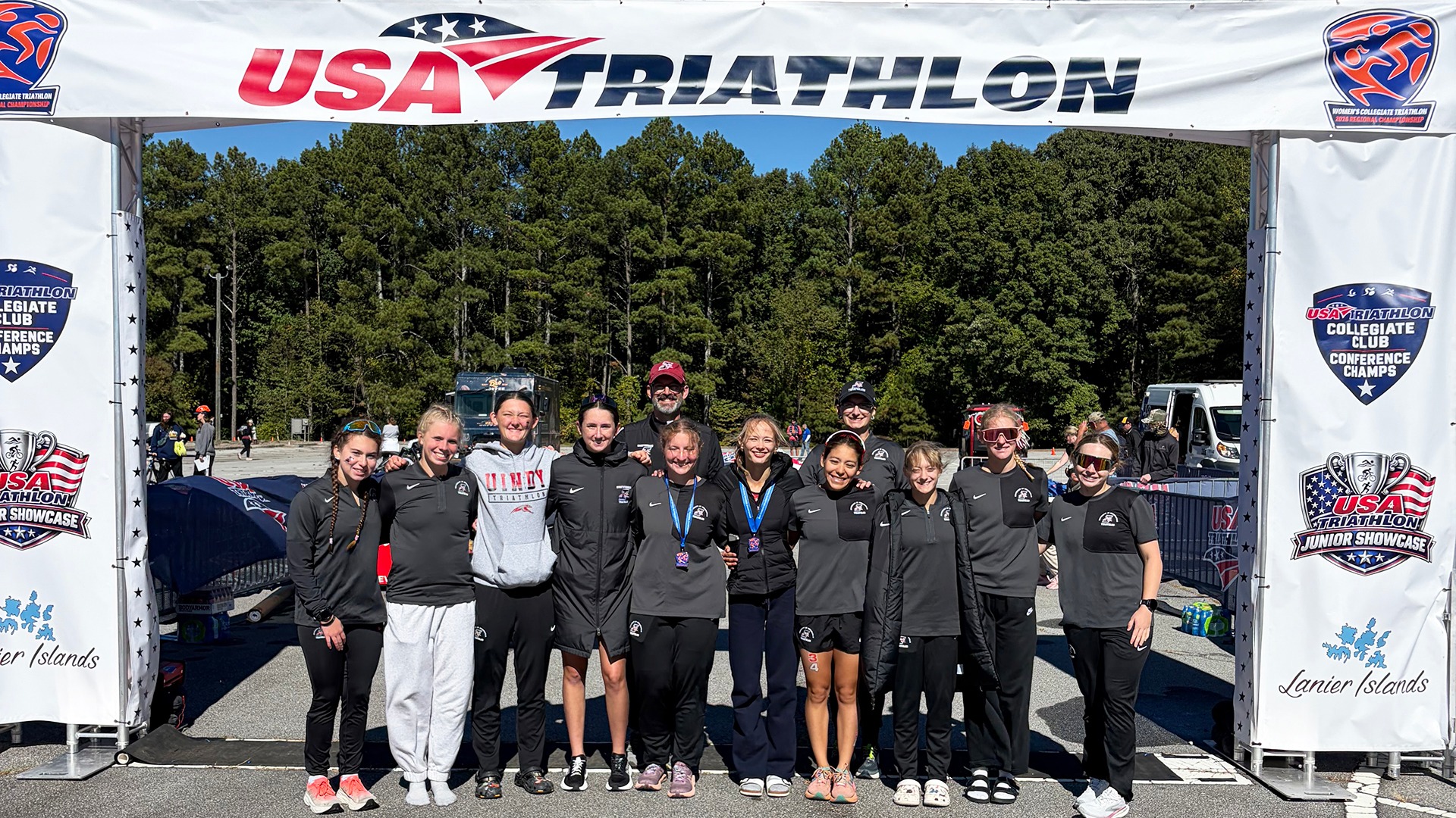 Triathlon team at East Regional