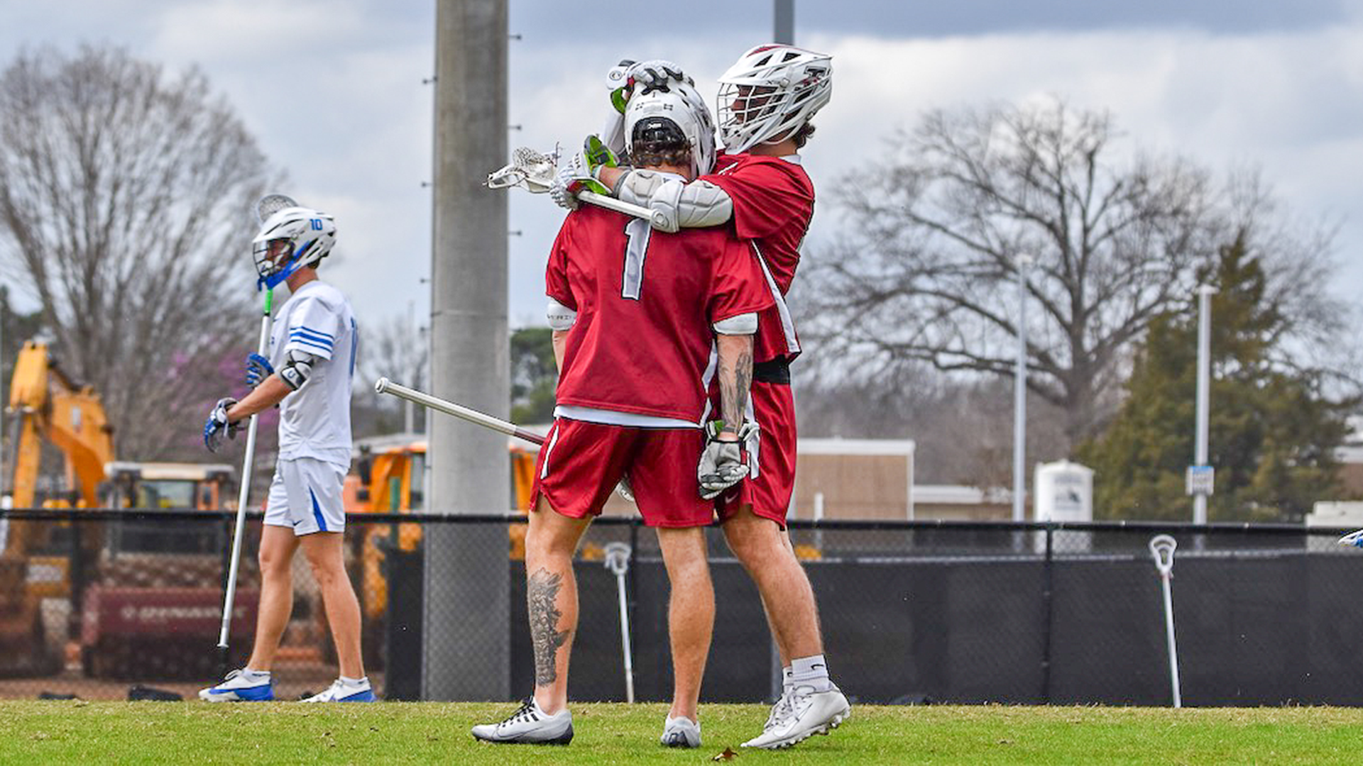 Matt Pereira and Tyler Bernarduci Celebrate a Goal