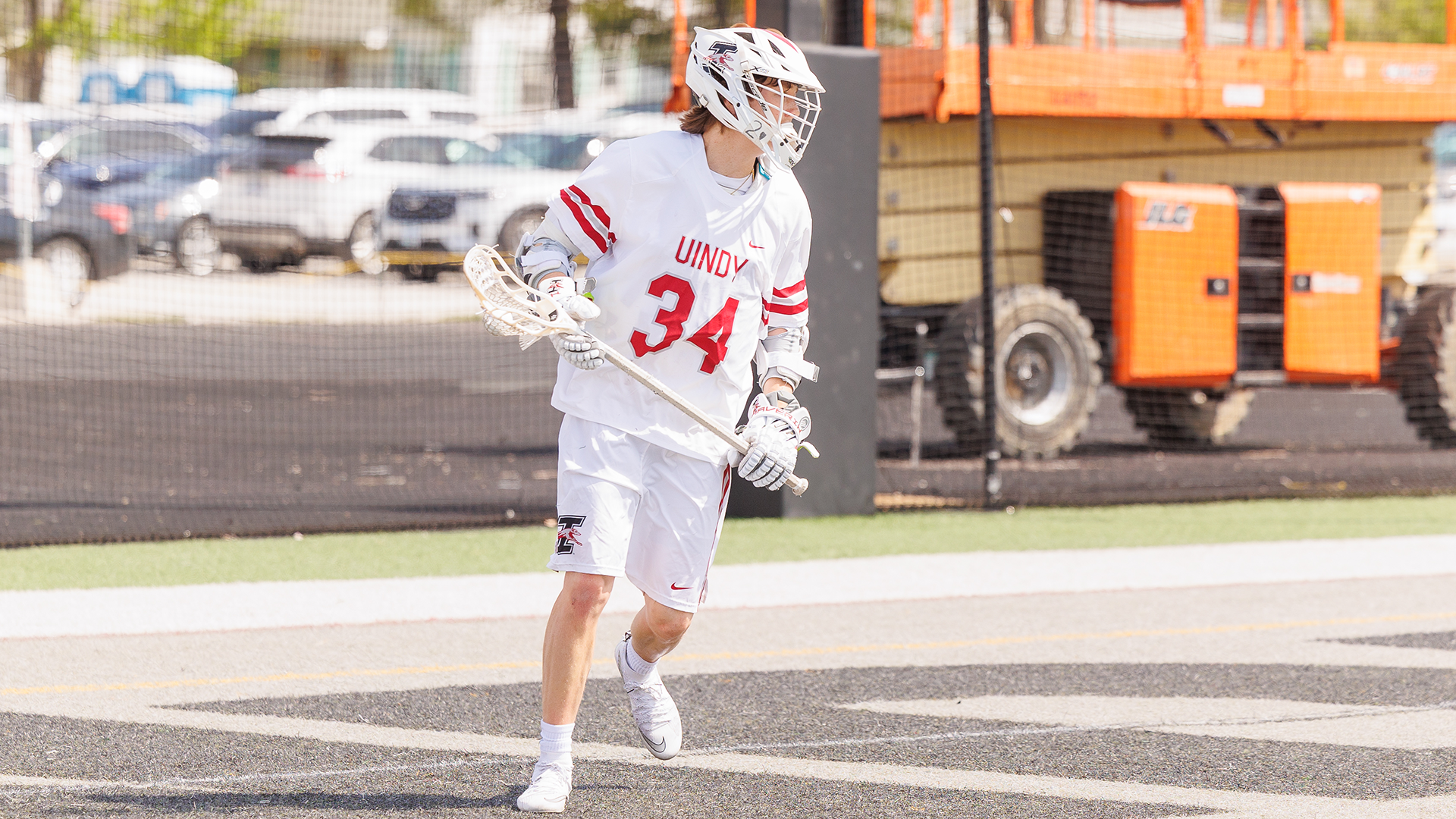 Tanner Hahm looks for a pass agianst Quincy