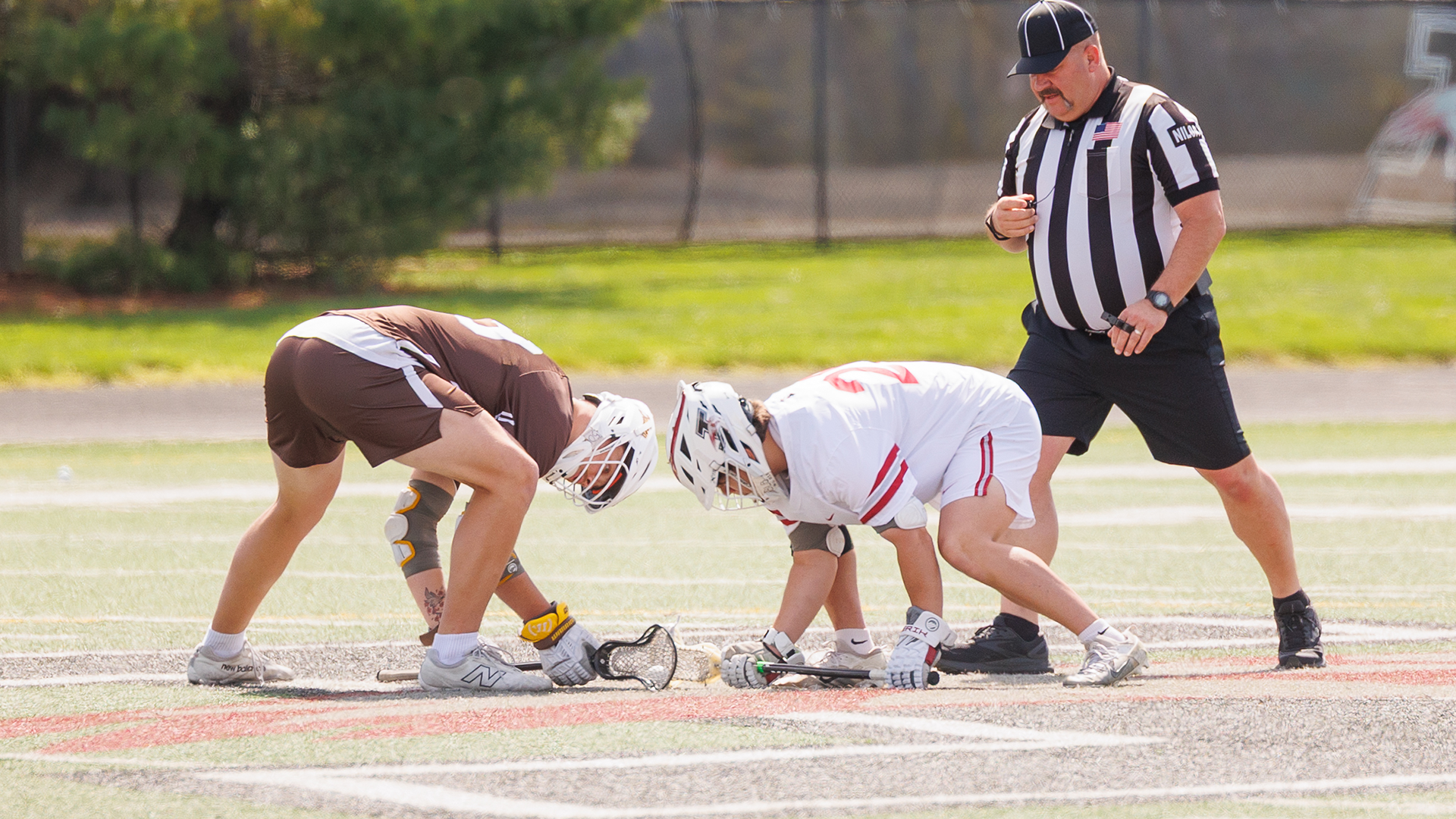 UIndy's TJ Reddington takes a faceoff