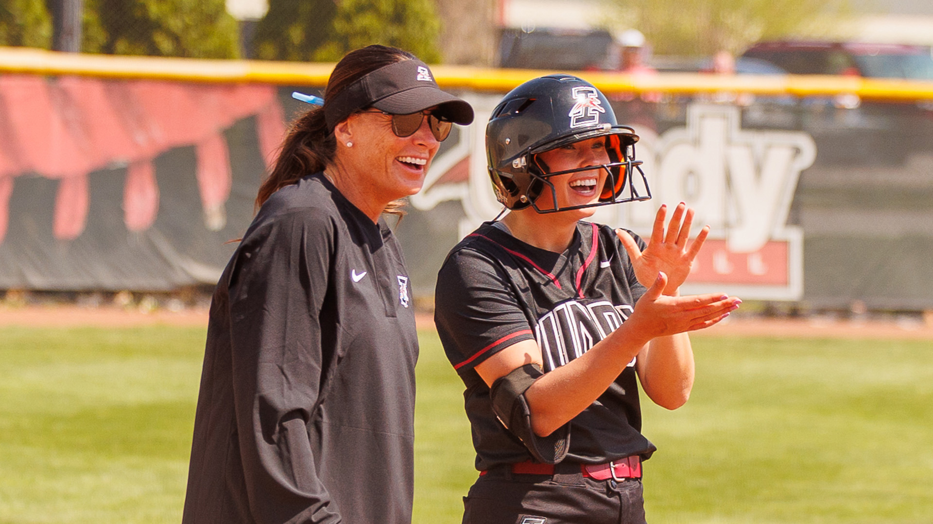 Emma Piercy and Coach Frost